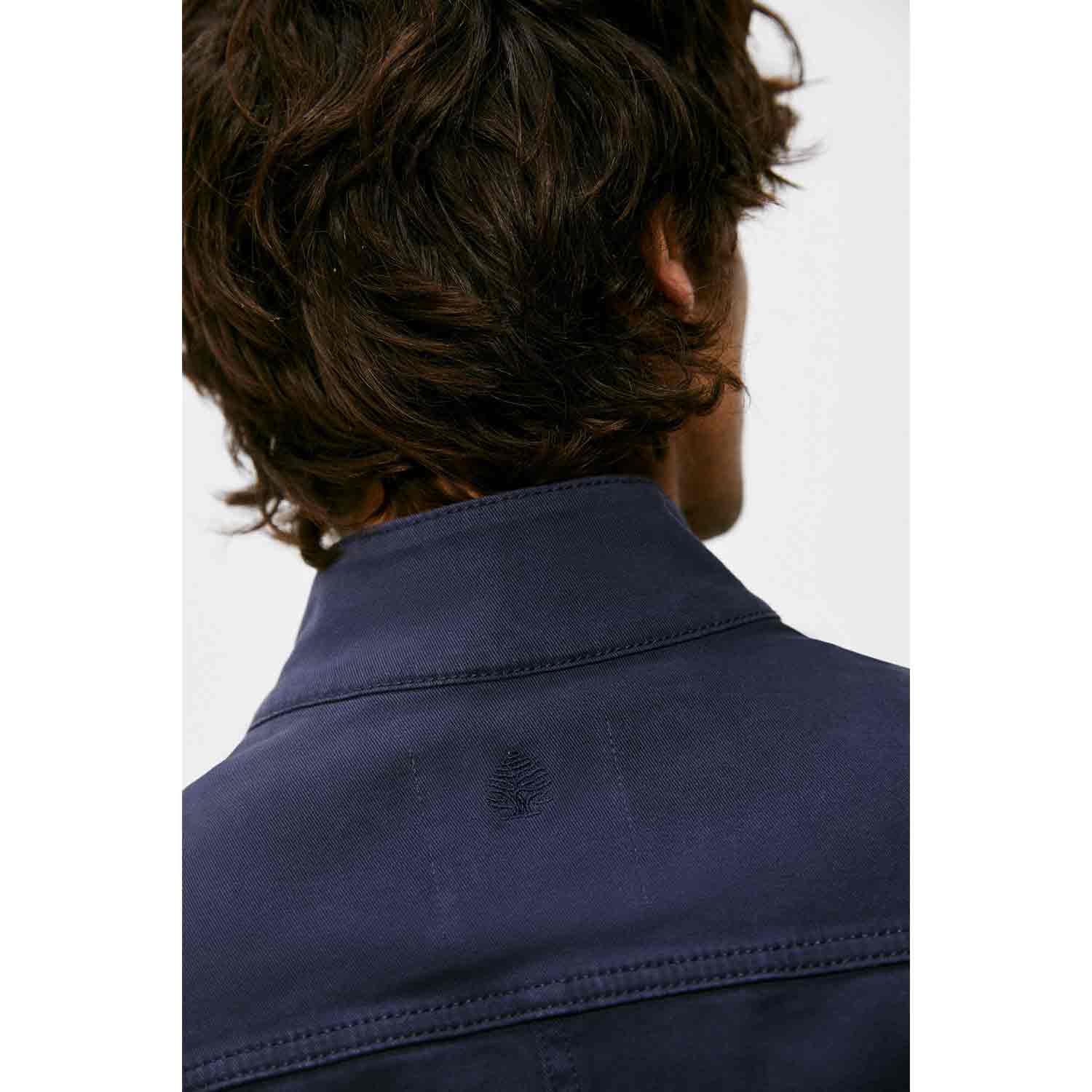 Springfield Cotton Casual Jacket - Blue 6 Shaws Department Stores
