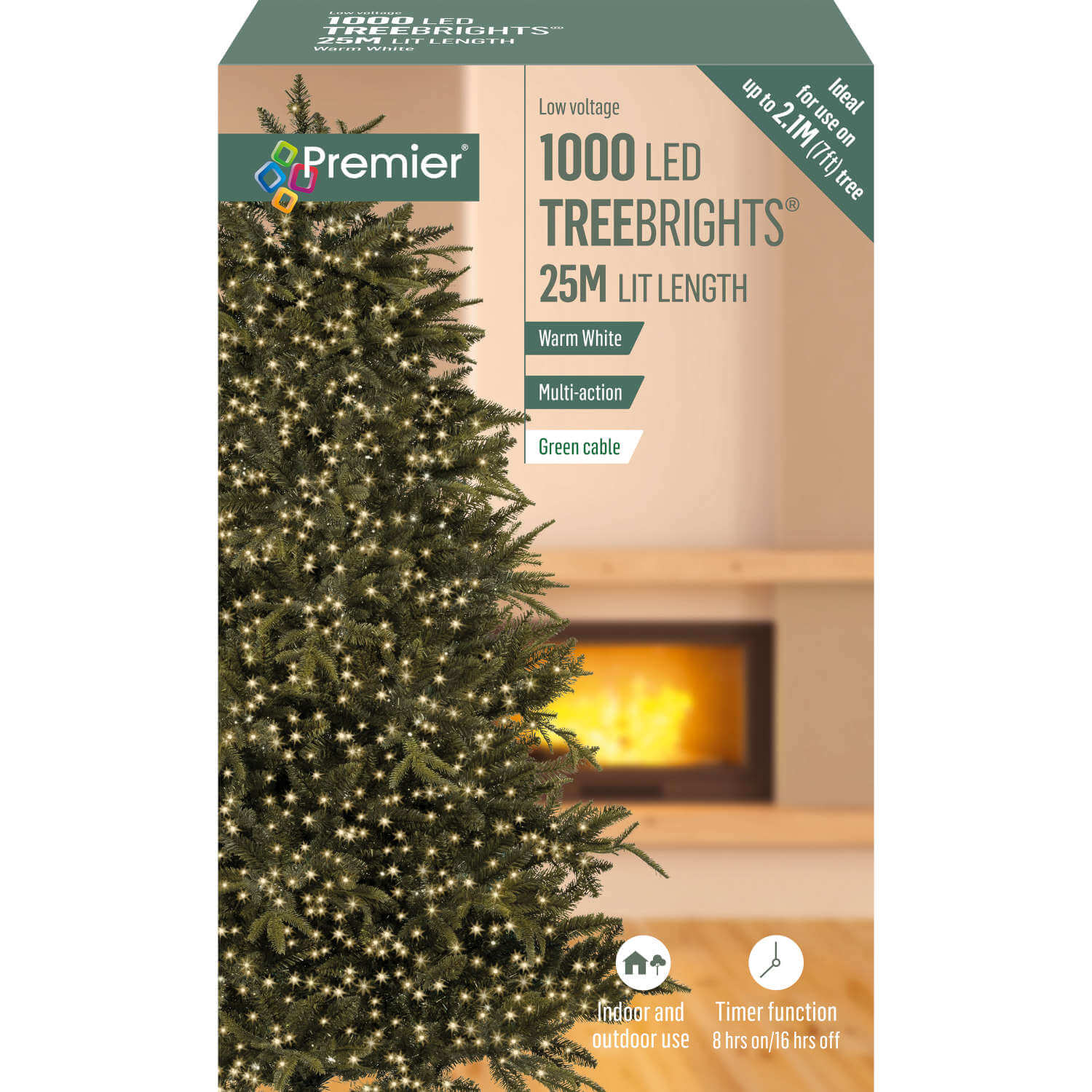 1000 Tree Brights Christmas Lights - Warm White