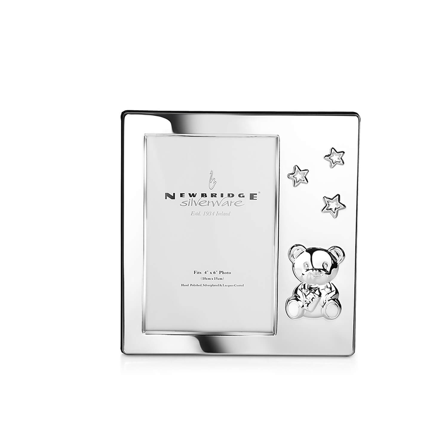 Newbridge Silverware Baby Frame With Bear And Stars 1 Shaws Department Stores