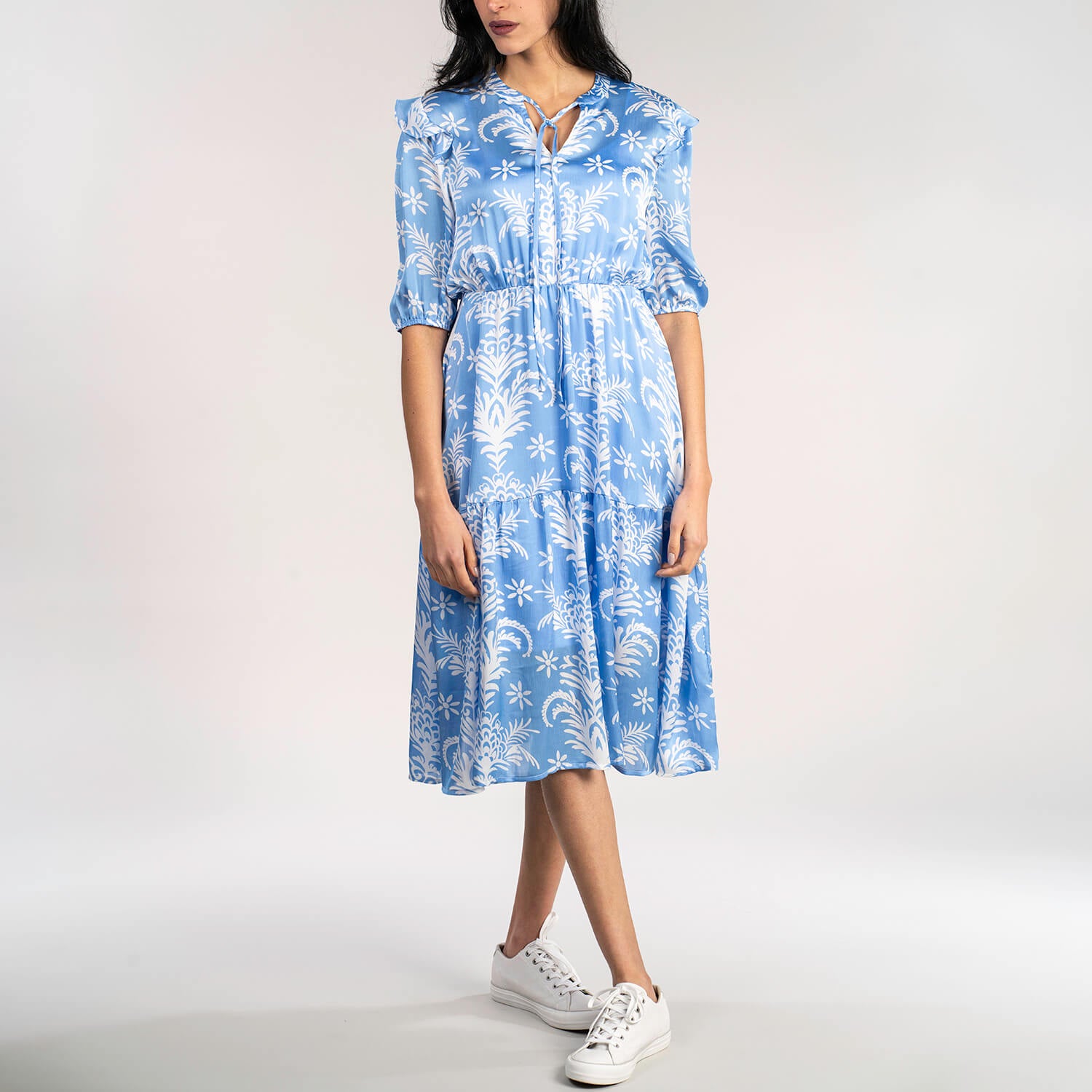 Naoise Nancy Dress - Blue 1 Shaws Department Stores