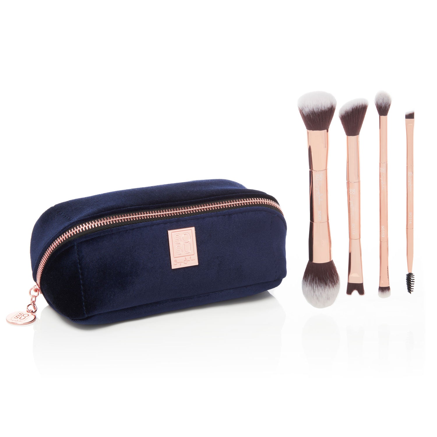 Sosu 5 Piece Dual Ended Brush Set &amp; Cosmetics Bag 1 Shaws Department Stores