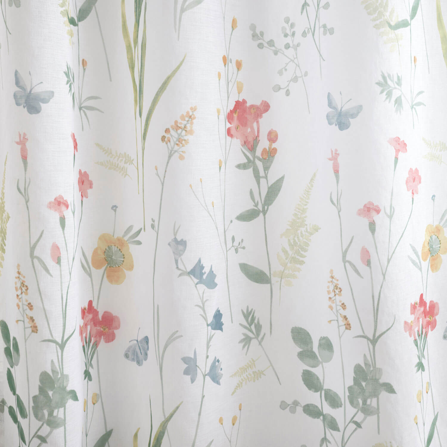 The Home Collection Summer Burst Printed Voile Curtains - 140x228 2 Shaws Department Stores