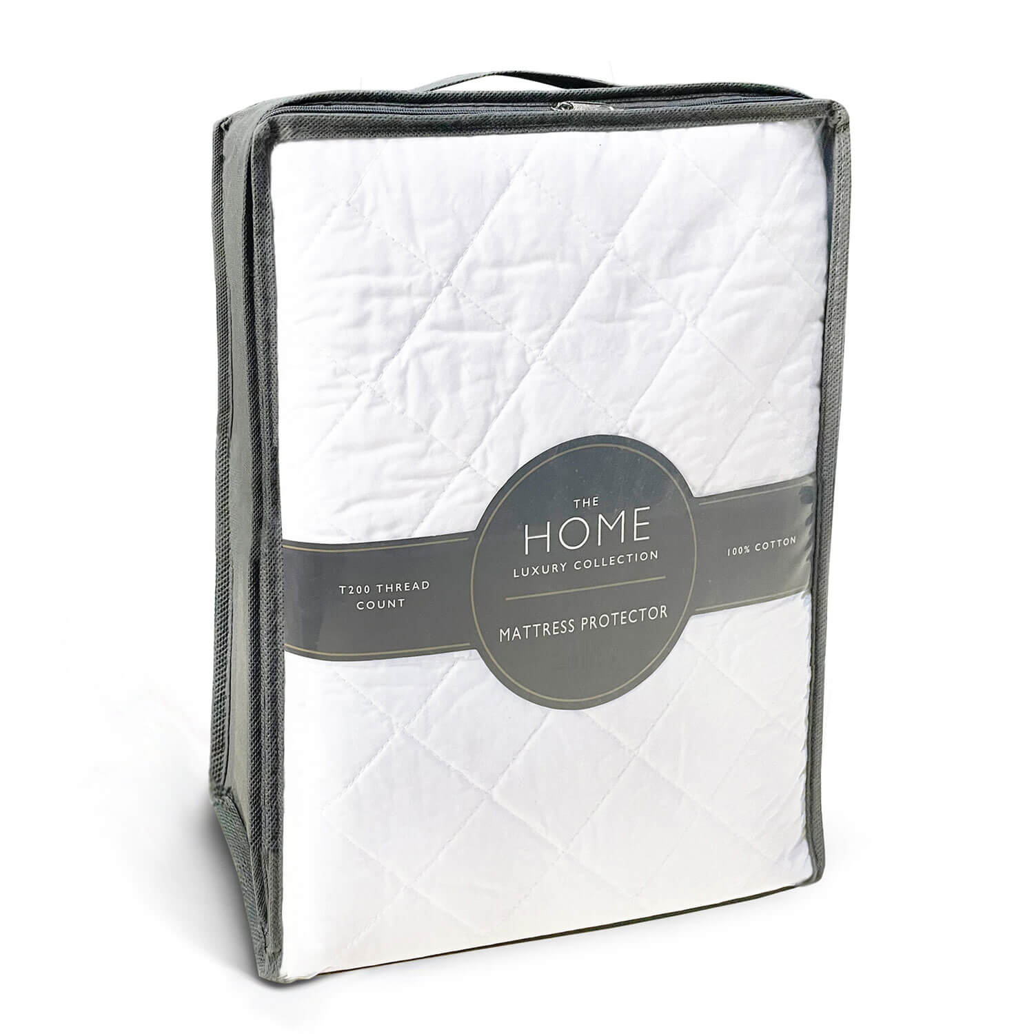 The Home Luxury Collection All Cotton Mattress Protector Super King - White 1 Shaws Department Stores