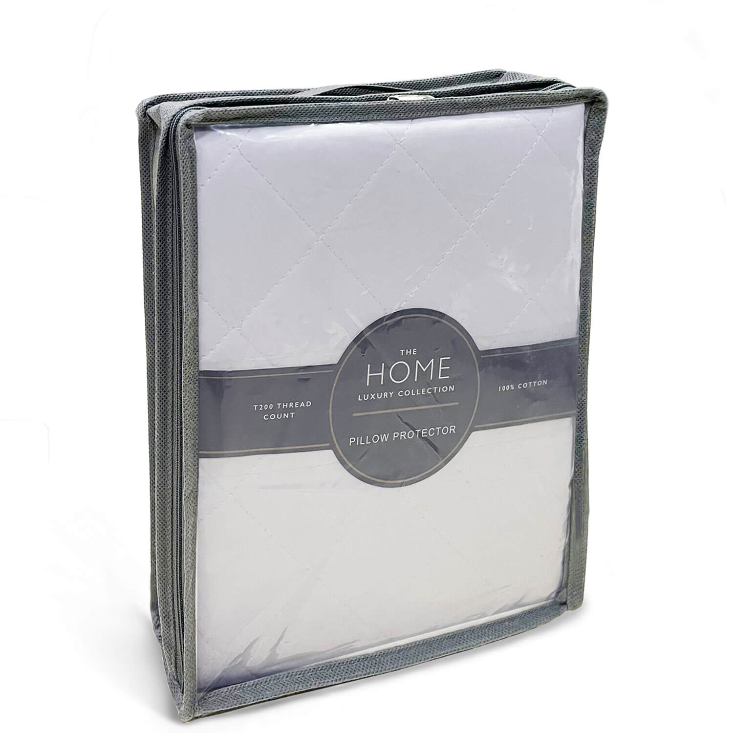 The Home Luxury Collection All Cotton Pillow Protector - White 1 Shaws Department Stores