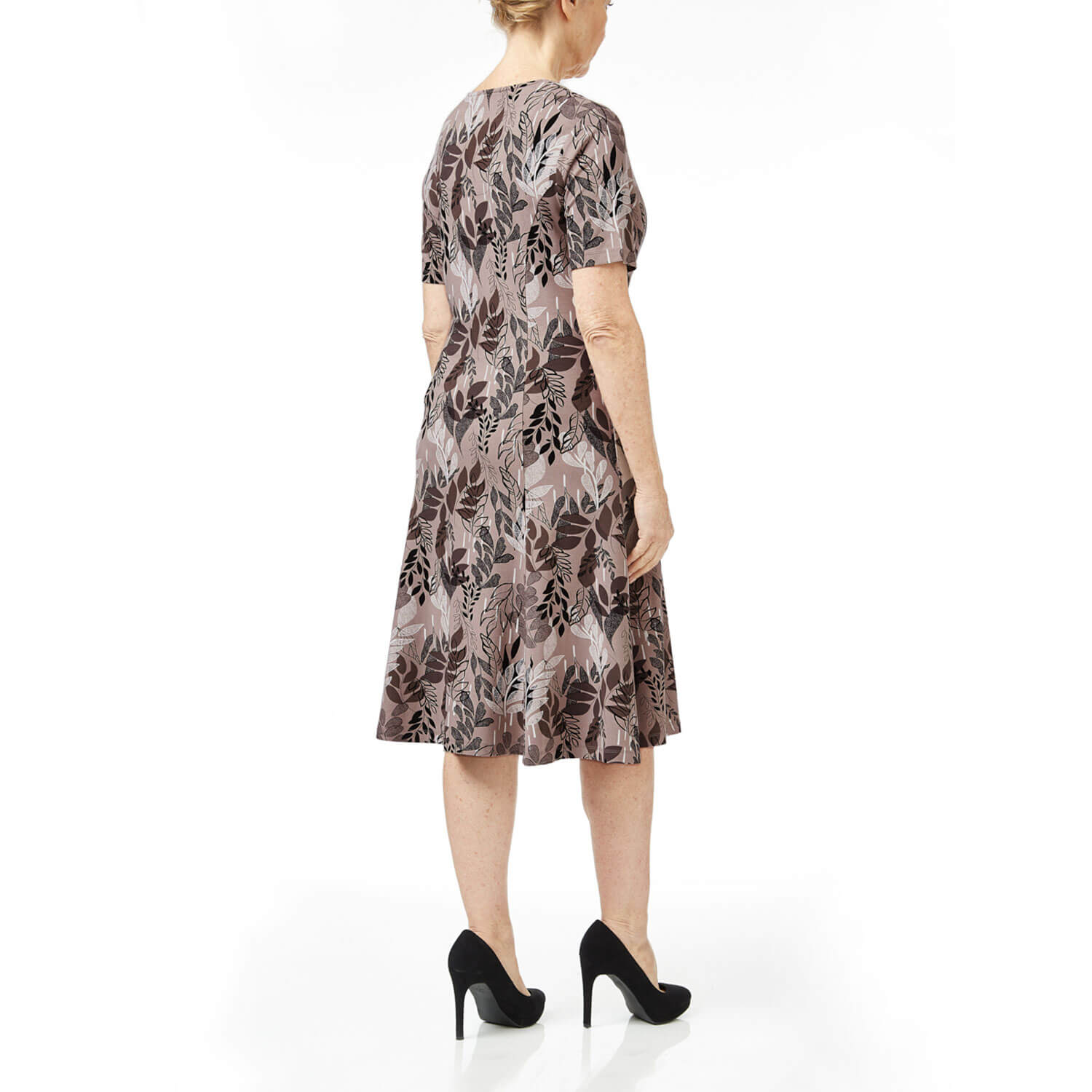 Tigiwear Varid Leaf All Over Print Dress 3 Shaws Department Stores