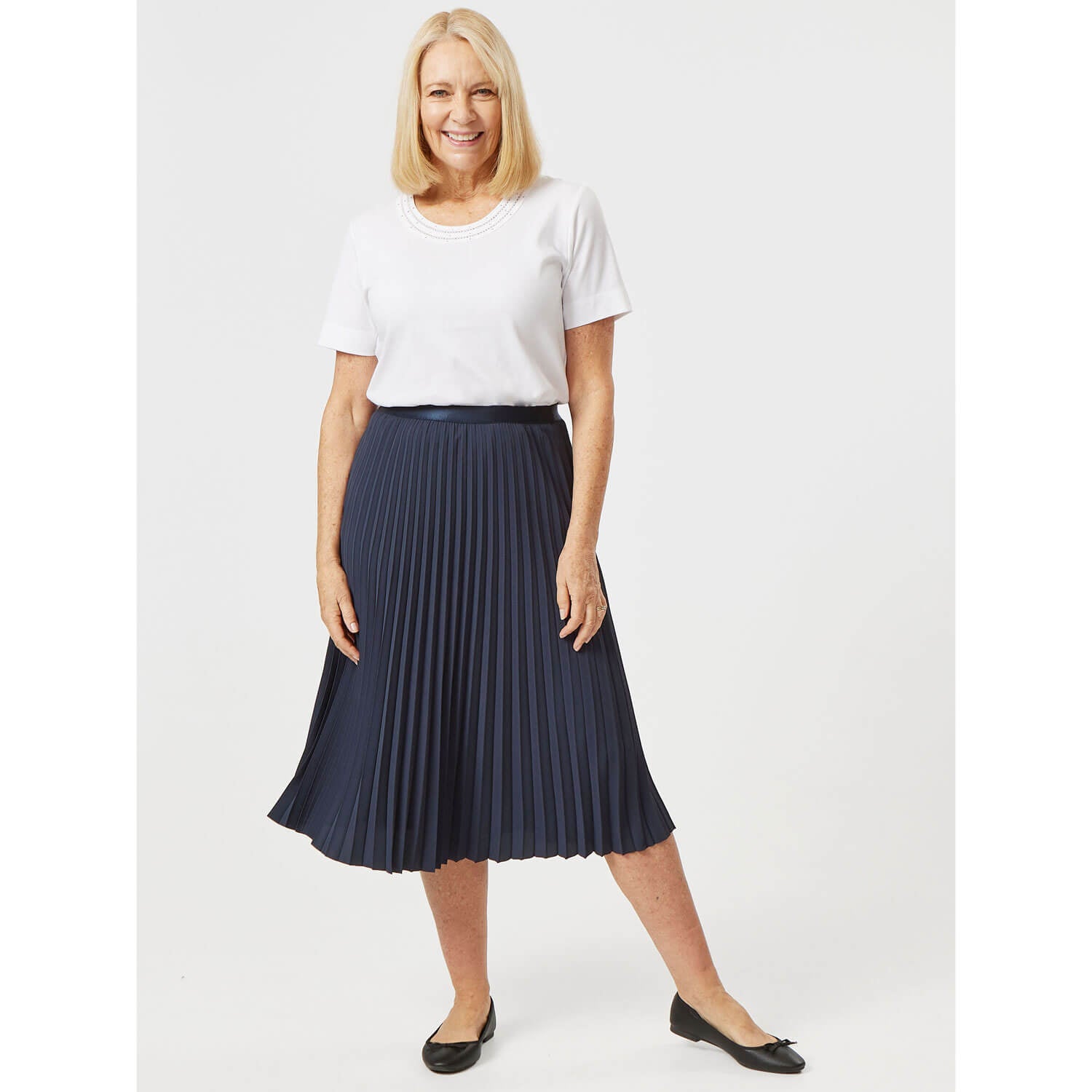 Tigiwear Pleated Solid Skirt 1 Shaws Department Stores