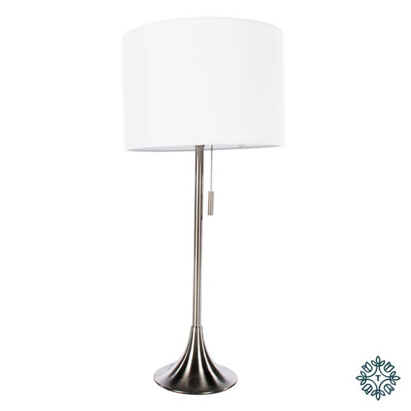 Tara Lane Zaria Table Lamp - White 1 Shaws Department Stores