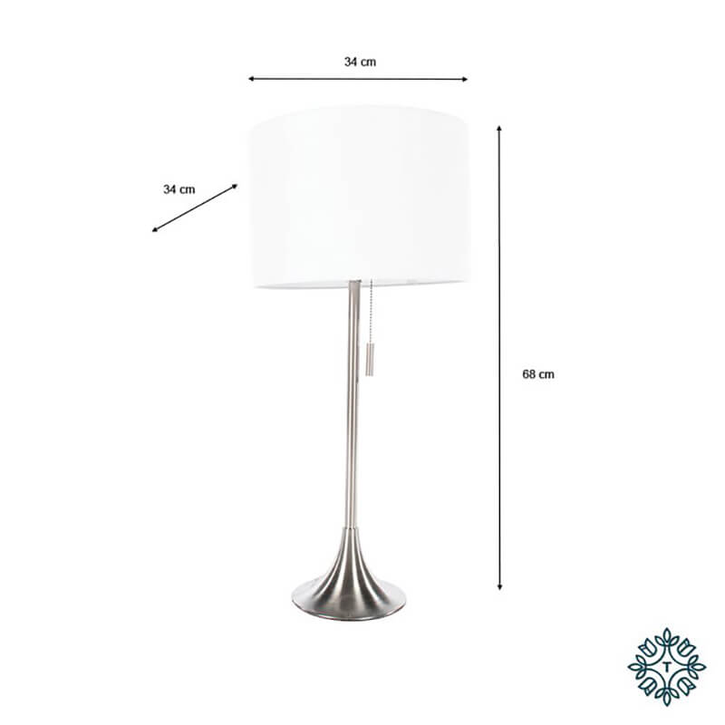 Tara Lane Zaria Table Lamp - White 5 Shaws Department Stores
