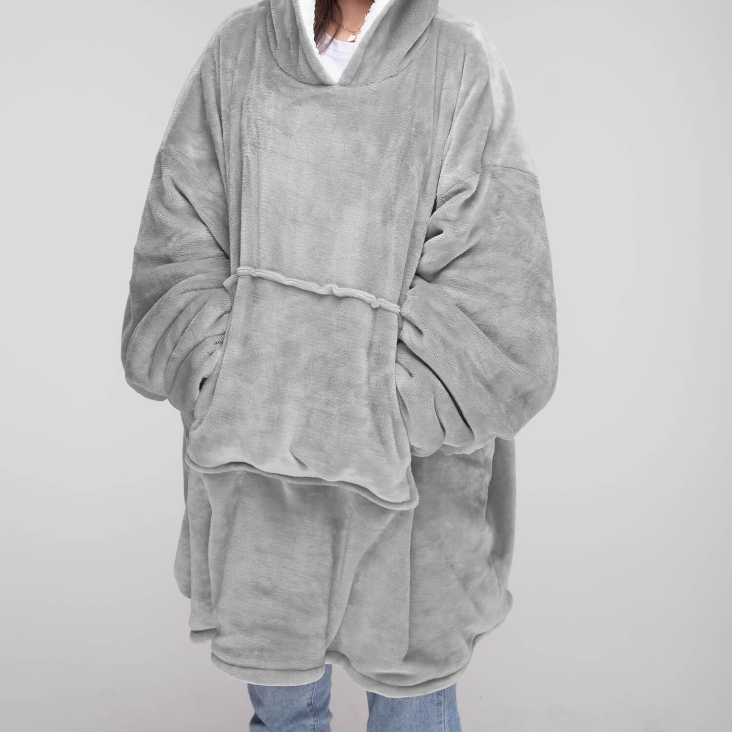 The Home Bedroom Cosy Robe - Grey 1 Shaws Department Stores
