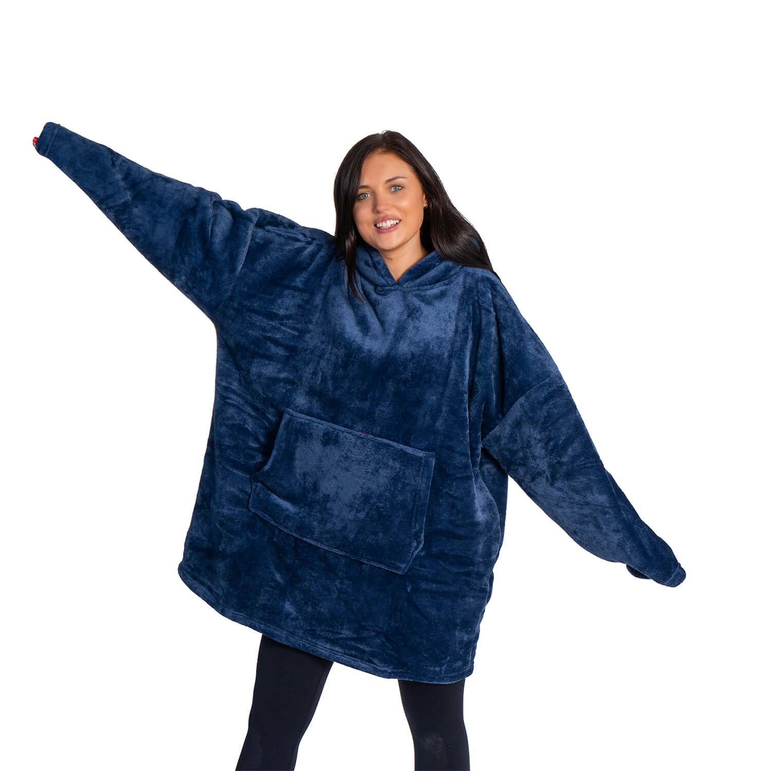 The Home Bedroom Cosy Robe - Navy 1 Shaws Department Stores