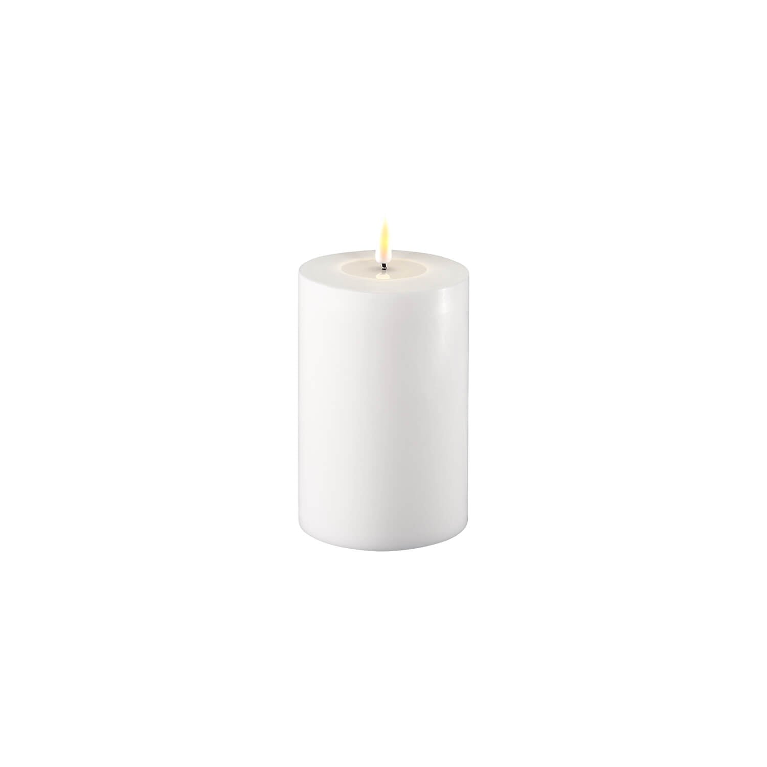 The Home Collection Deluxe LED Candle 10cm x 15cm - White 1 Shaws Department Stores