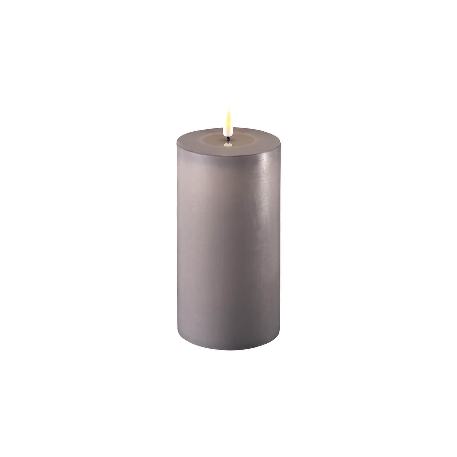 The Home Collection Deluxe LED Candle 10cm x 20cm - Grey 1 Shaws Department Stores
