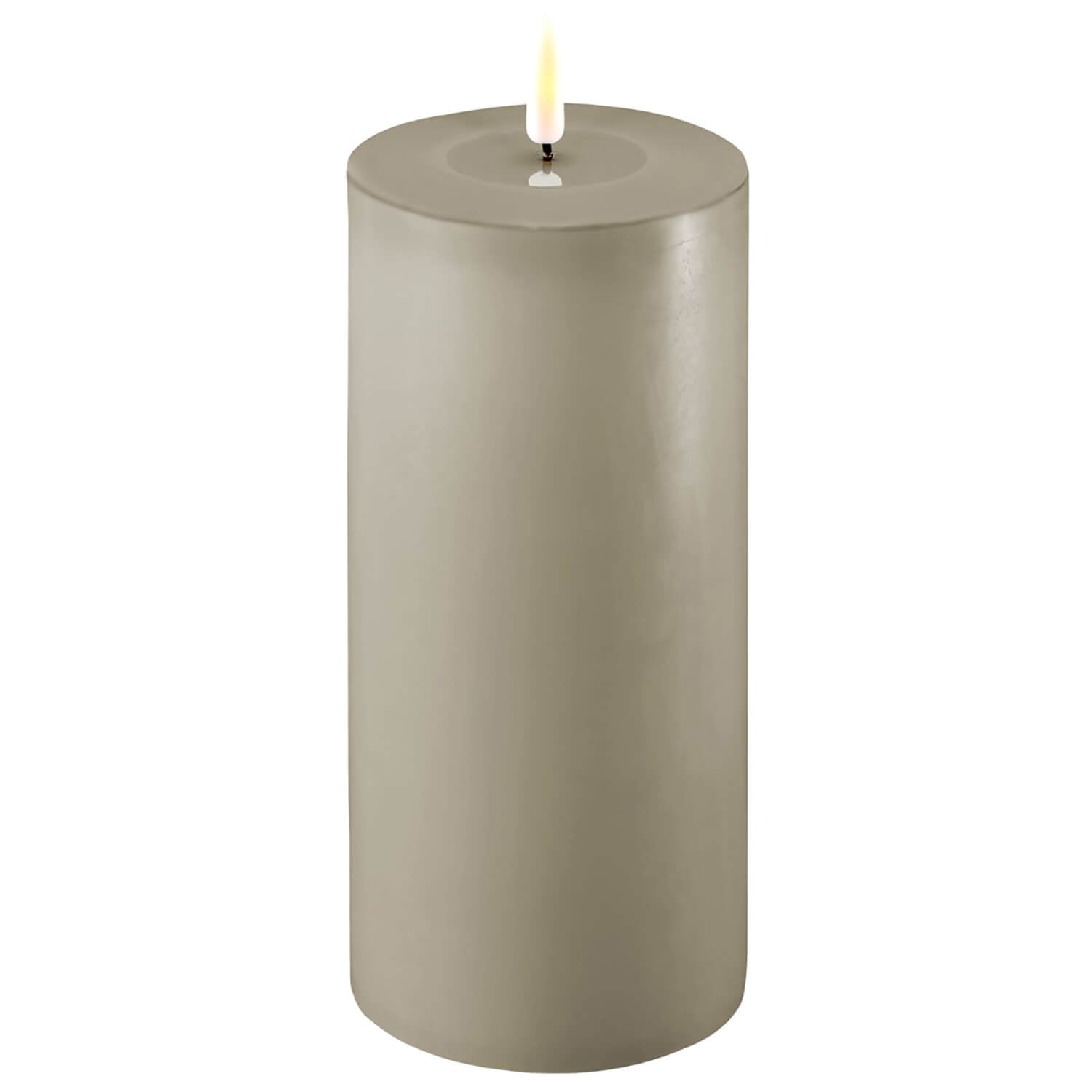The Home Collection Deluxe LED Candle 10cm x 20cm - Sand 1 Shaws Department Stores