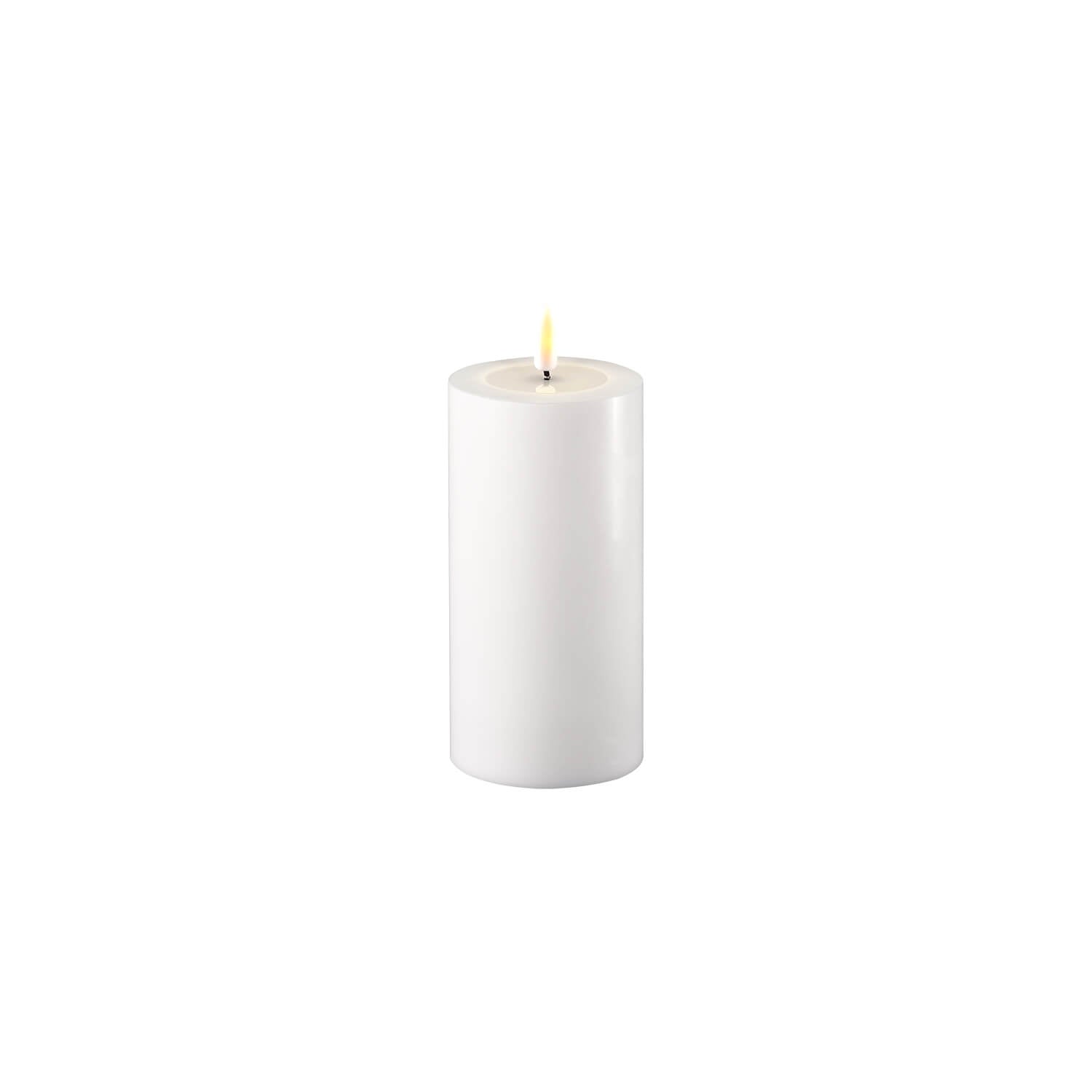 The Home Deluxe LED Candle 7.5cm x 15cm - White 1 Shaws Department Stores