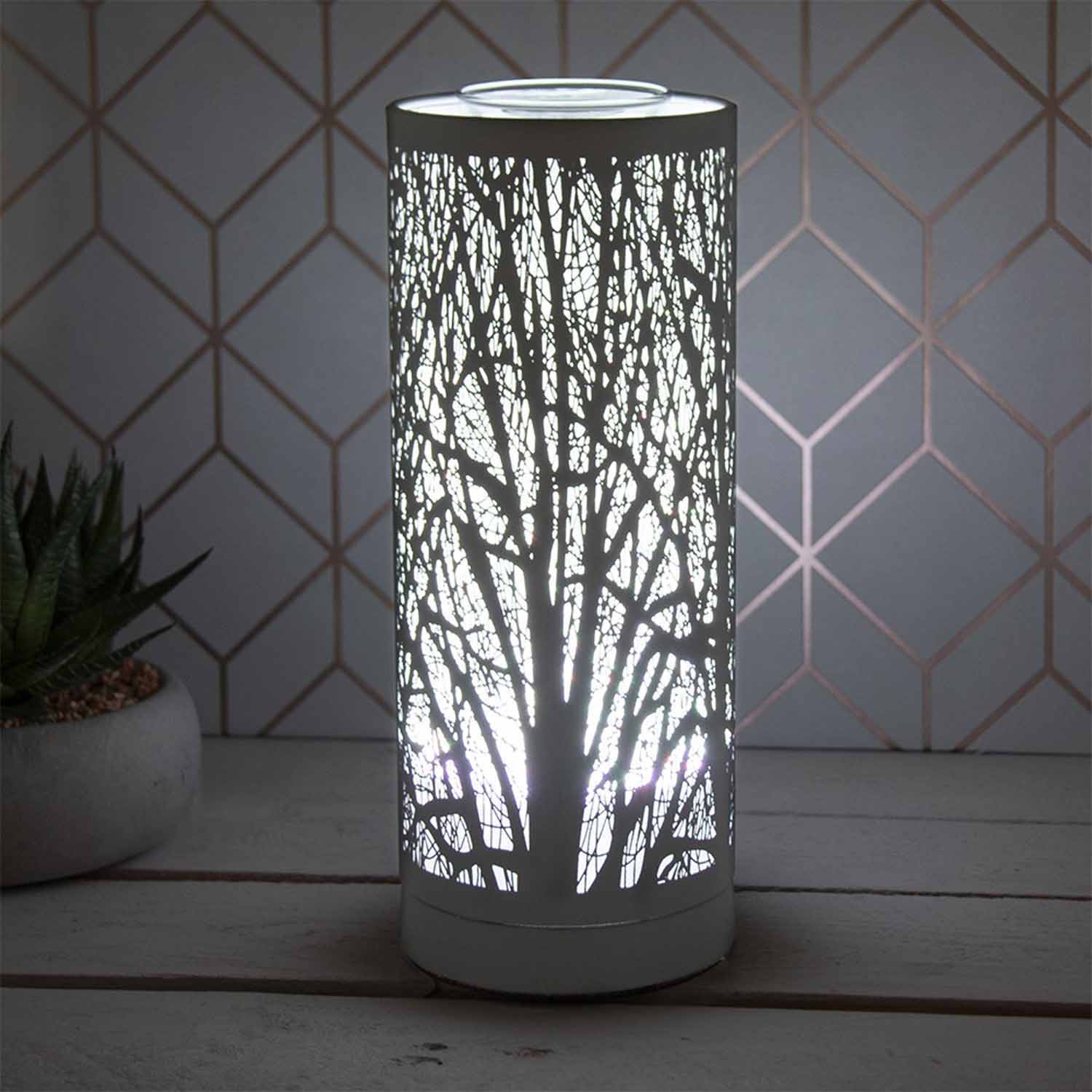 The Home Collection LED Colour Changing Aroma Lamp - Grey 1 Shaws Department Stores