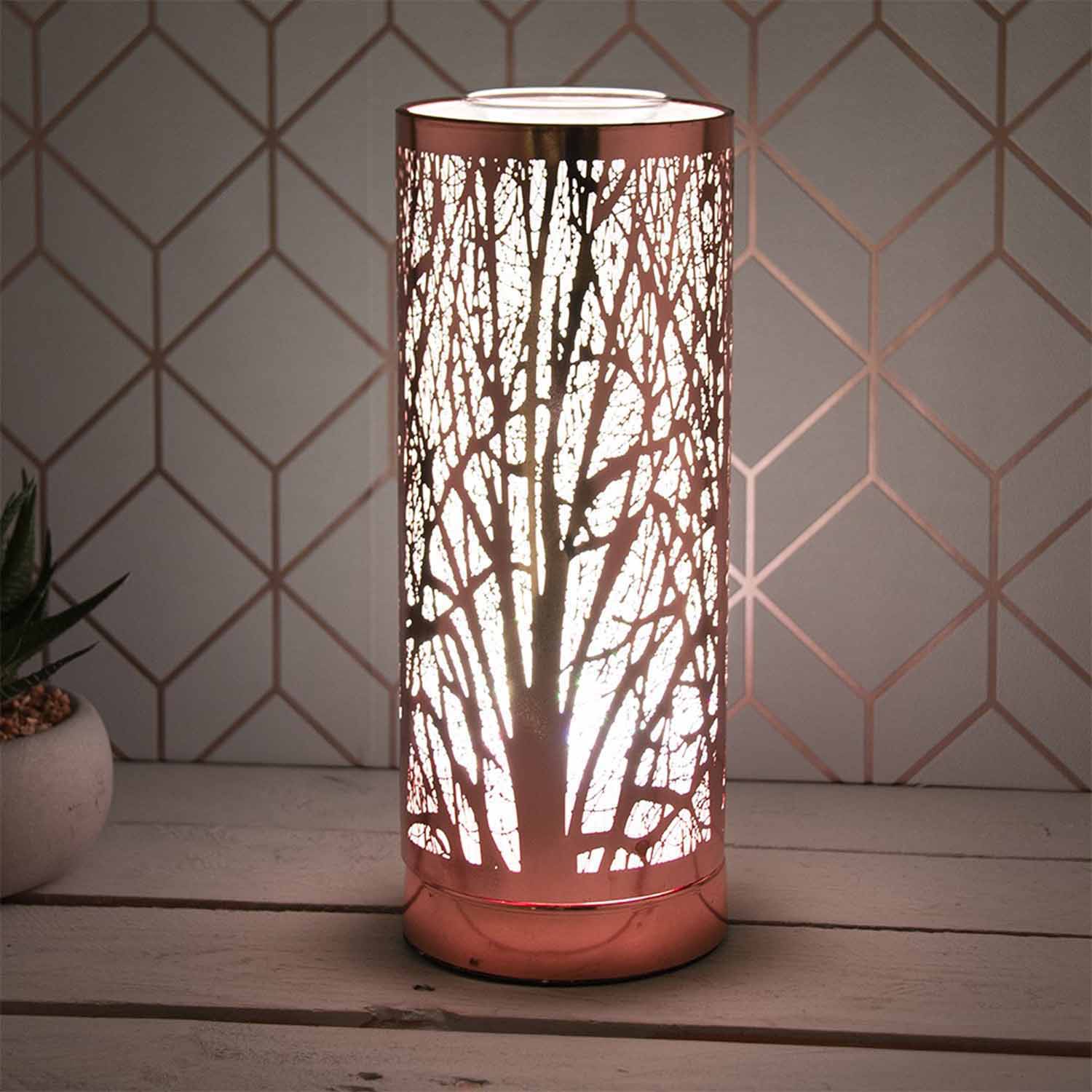 The Home Collection LED Colour Changing Aroma Lamp - Rose Gold 1 Shaws Department Stores