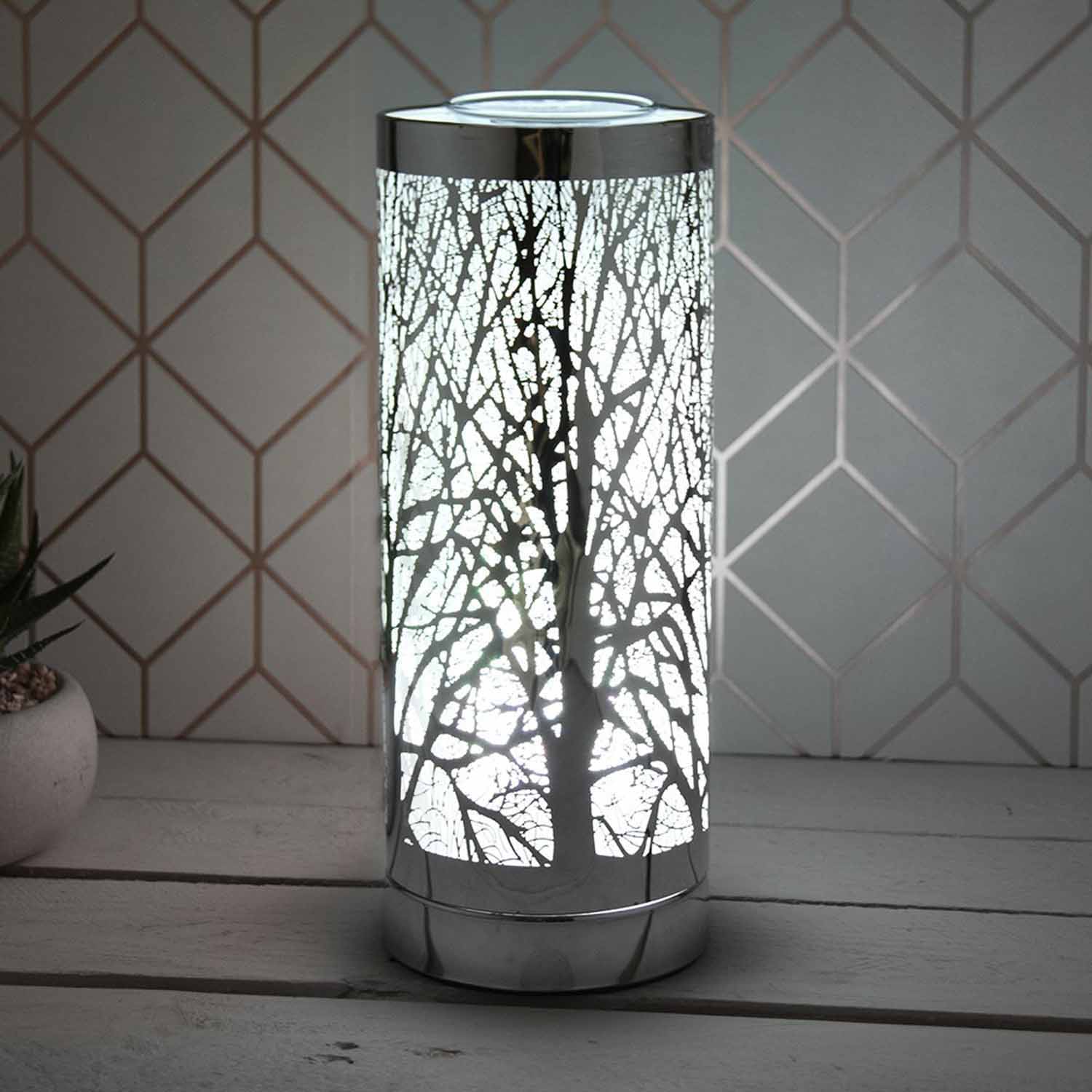 The Home LED Colour Changing Aroma Lamp - Silver 1 Shaws Department Stores