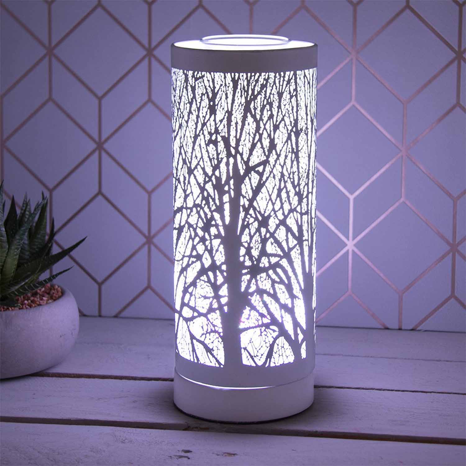 The Home Collection LED Colour Changing Aroma Lamp - White 1 Shaws Department Stores