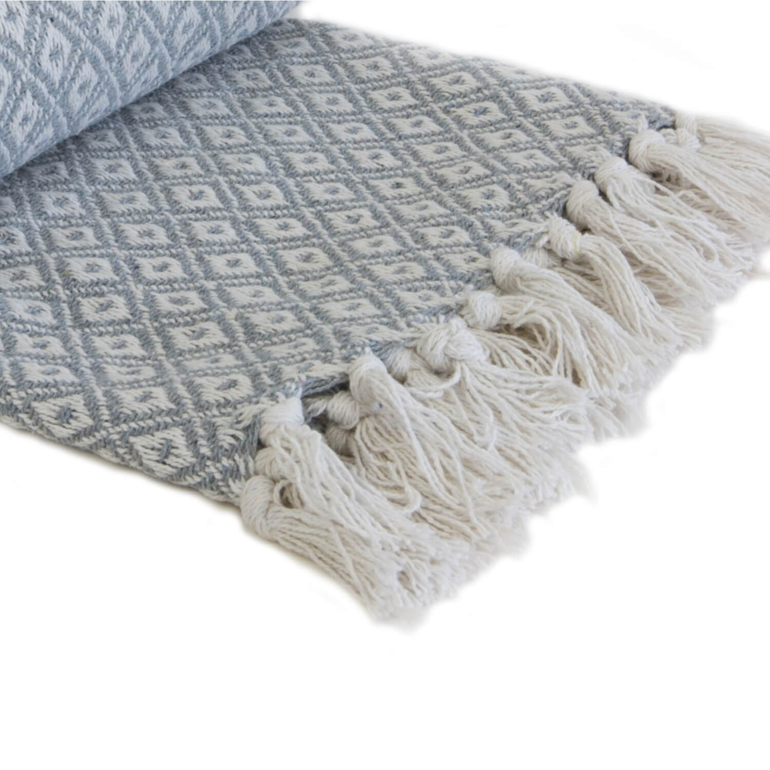 The Home Living Room Casablanca Throw 70cm x 100cm - Silver 2 Shaws Department Stores