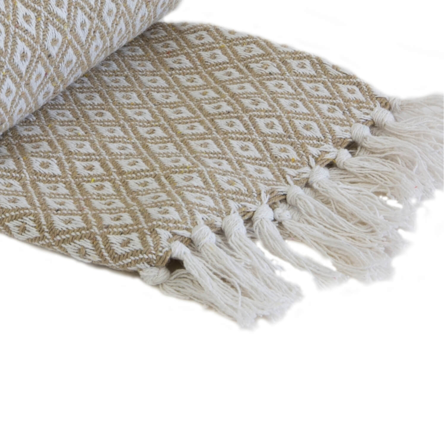 The Home Living Room Casablanca Throw 50cm x 60cm - Taupe 2 Shaws Department Stores