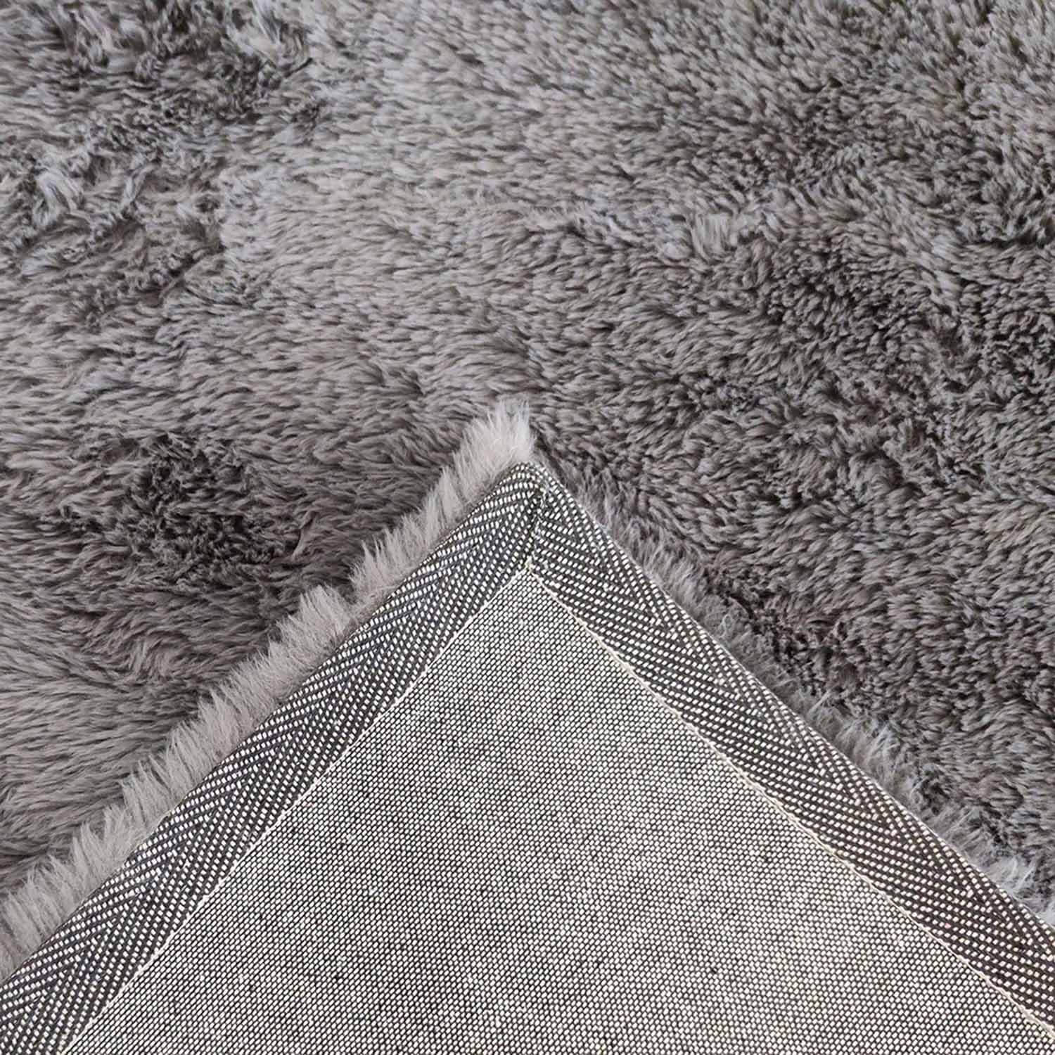 The Home Living Room Sheepskin Rug 120cm x 160cm - Charcoal 3 Shaws Department Stores