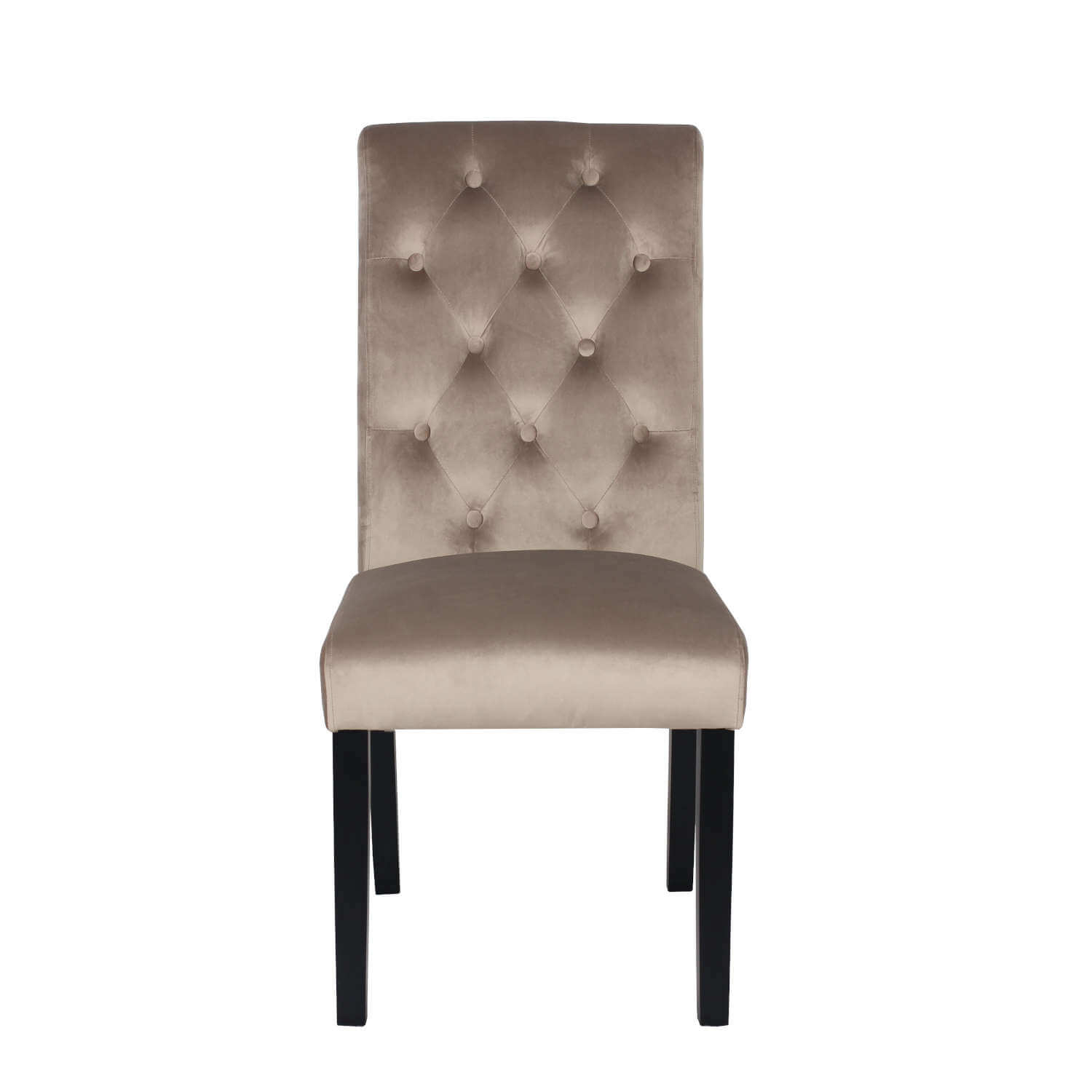 The Home Living Room Velvet Dining Chair - Cream 1 Shaws Department Stores