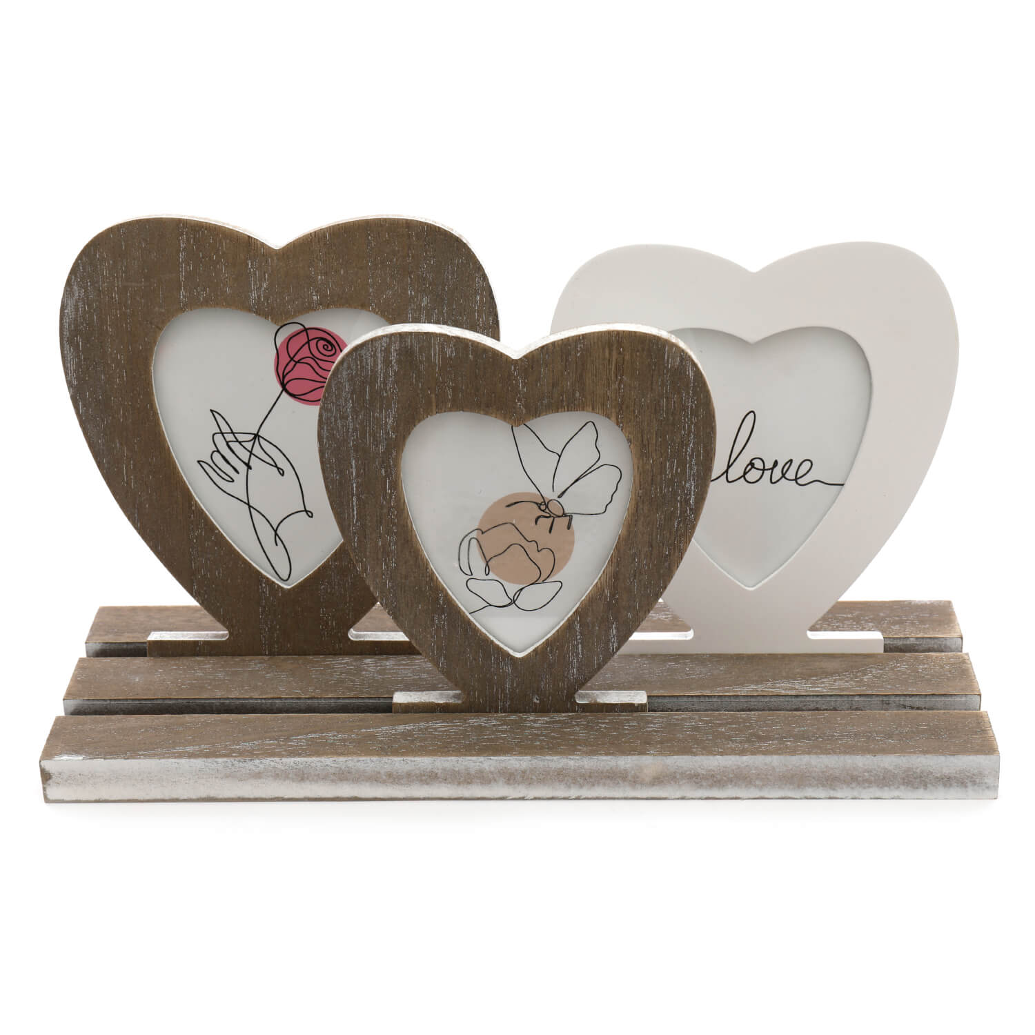 The Home Rustic 3 Heart Frames 1 Shaws Department Stores