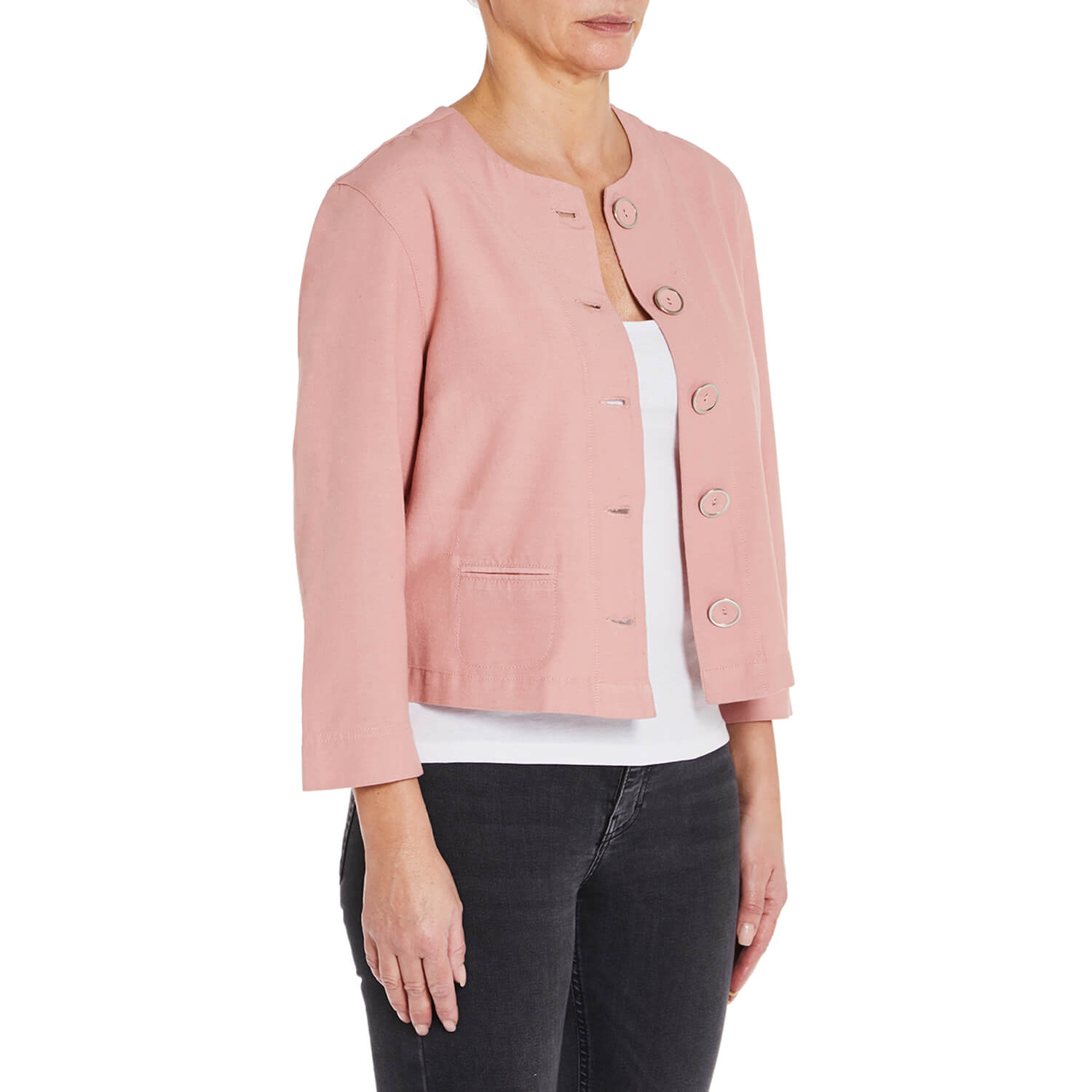 Penny Plain Crop Jacket - Dusk 1 Shaws Department Stores