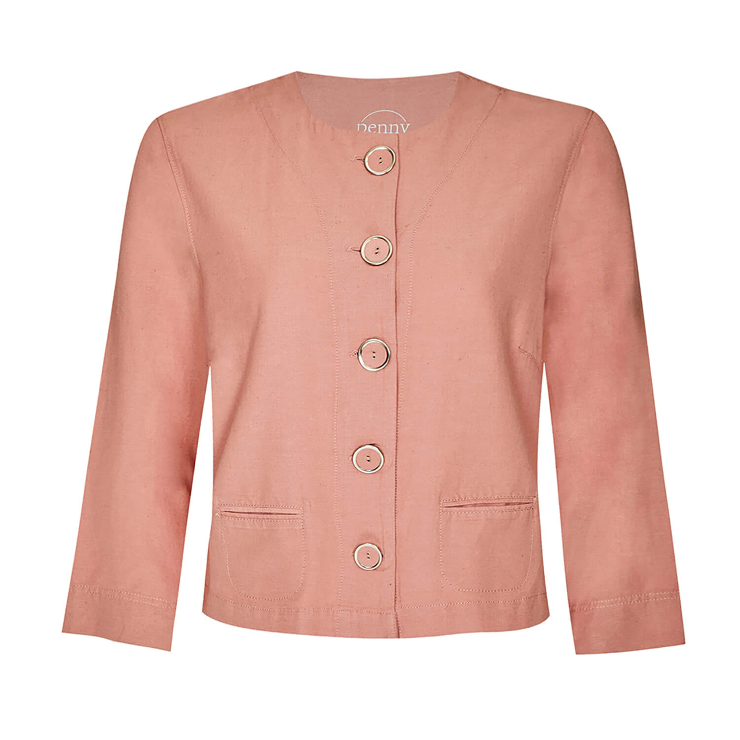 Penny Plain Crop Jacket - Dusk 4 Shaws Department Stores