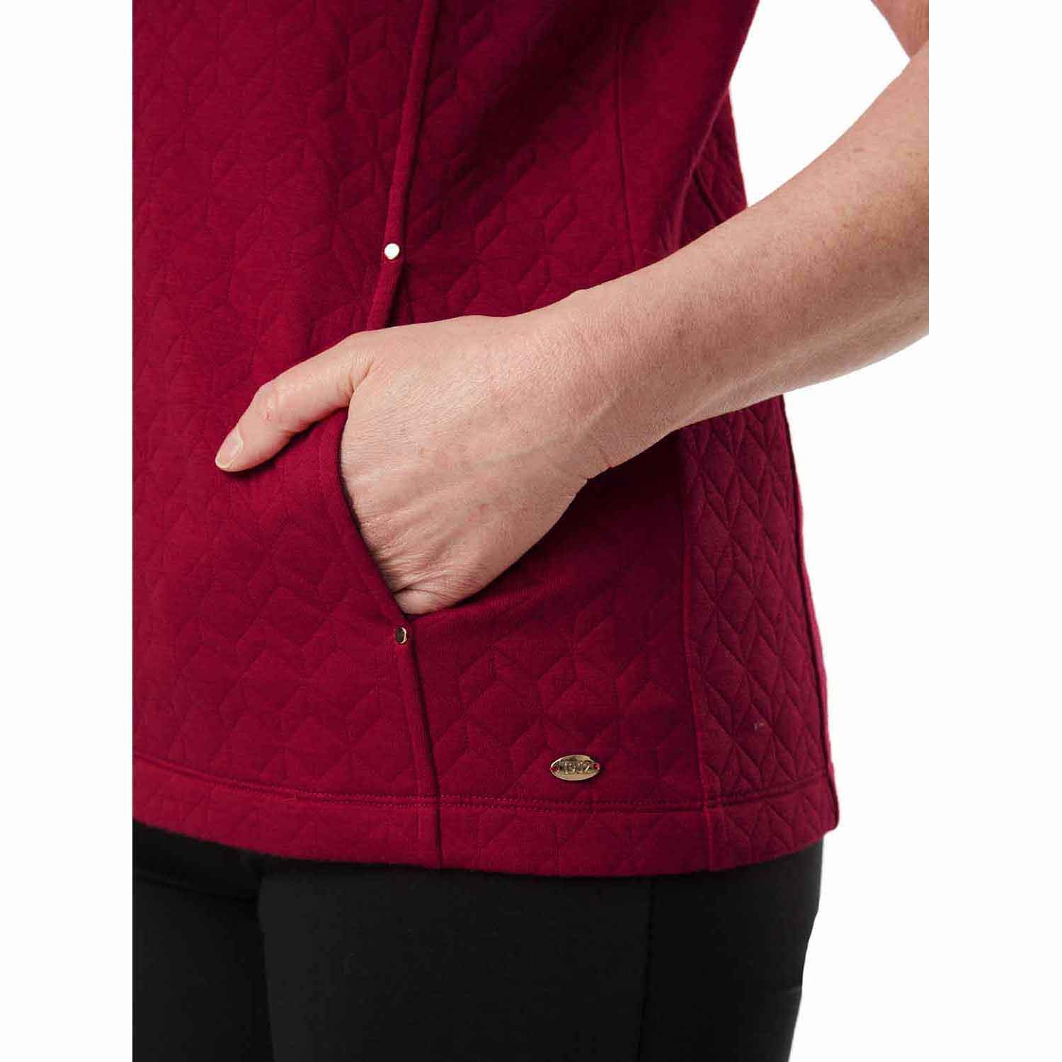 Tigiwear Framboise Quilted Gilet 5 Shaws Department Stores