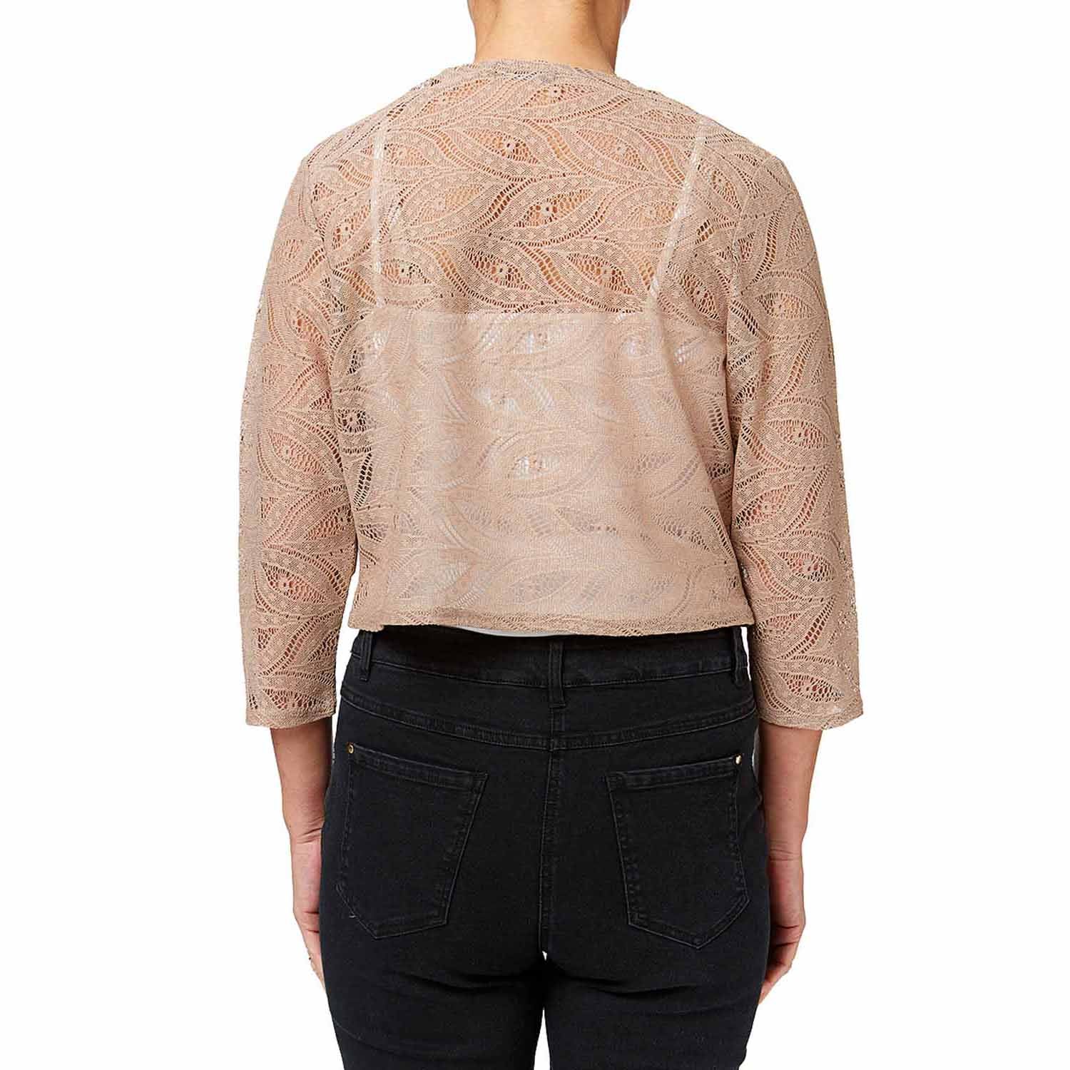 Tigiwear Lace Shrug - Oyster 3 Shaws Department Stores