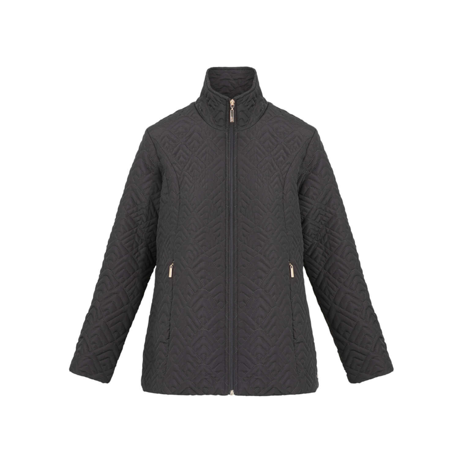 Tigiwear Quilted Coat - Charcoal 6 Shaws Department Stores