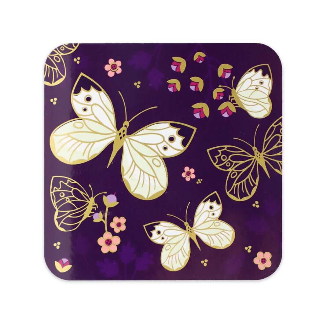 Tipperary Crystal Butterfly Coasters Set of 6 2 Shaws Department Stores