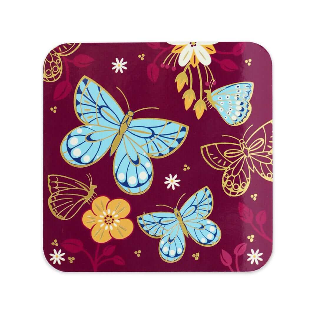 Tipperary Crystal Butterfly Coasters Set of 6 4 Shaws Department Stores