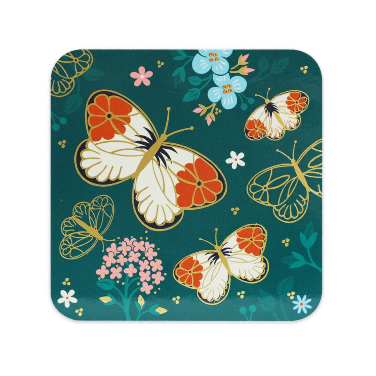 Tipperary Crystal Butterfly Coasters Set of 6 5 Shaws Department Stores