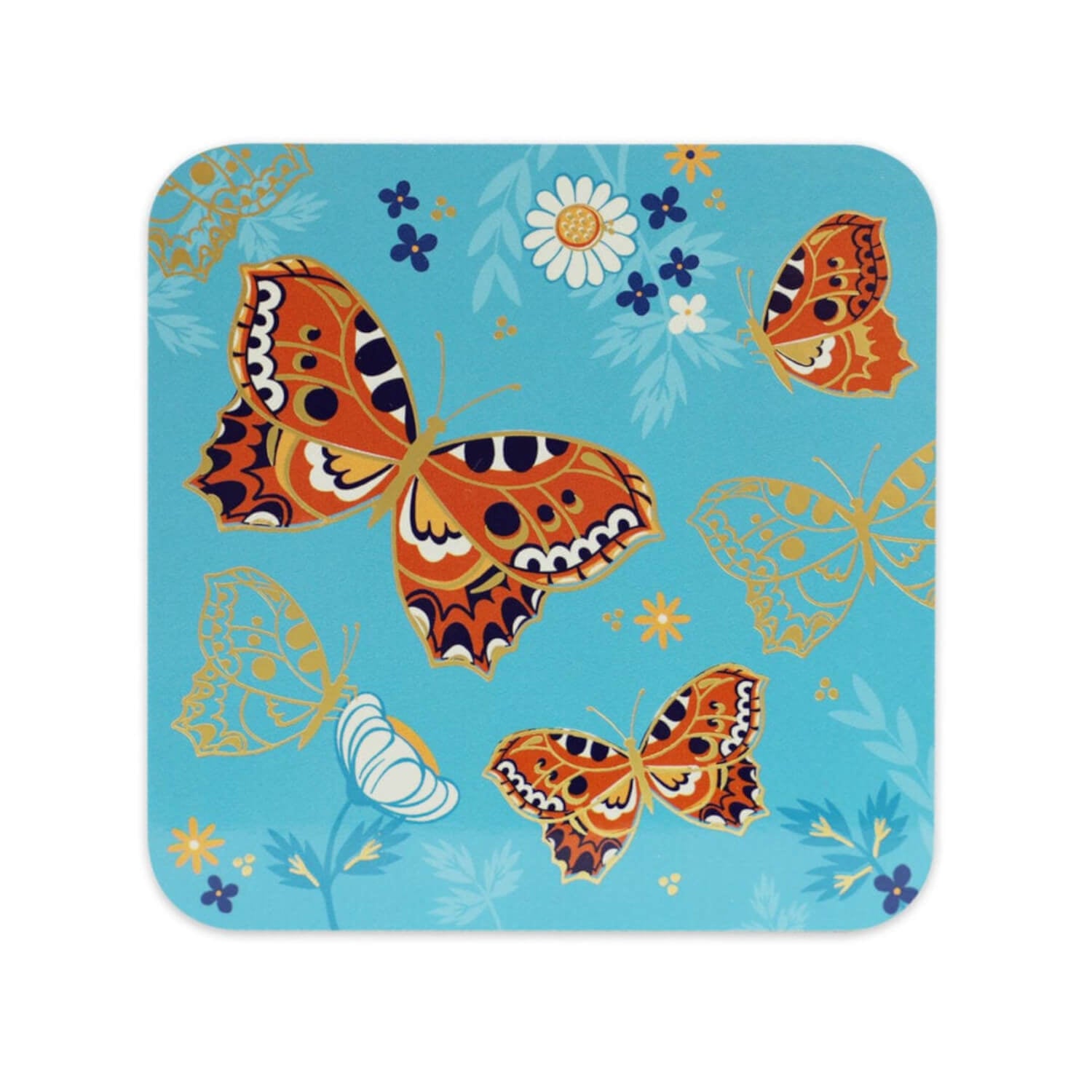 Tipperary Crystal Butterfly Coasters Set of 6 6 Shaws Department Stores