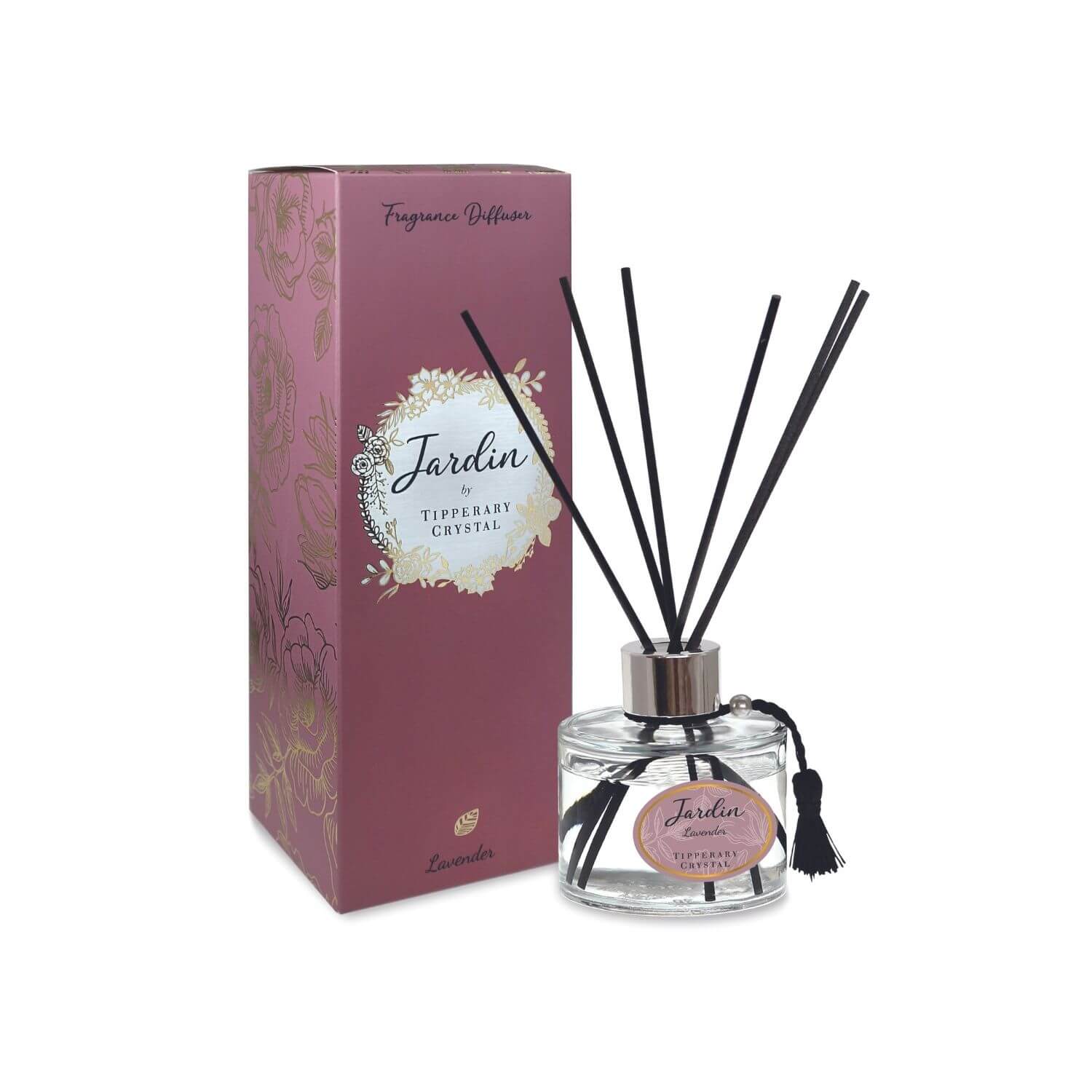 Tipperary Crystal Jardin Collection Diffuser - Lavender 1 Shaws Department Stores