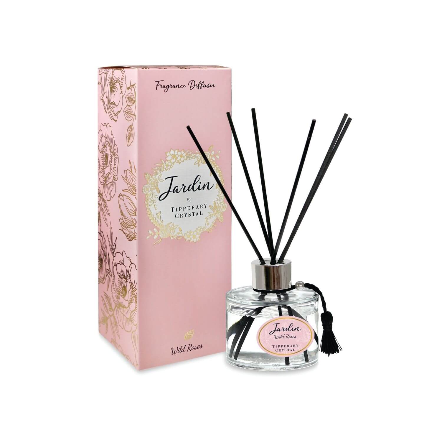 Tipperary Crystal Jardin Collection Diffuser - Wild Roses 1 Shaws Department Stores