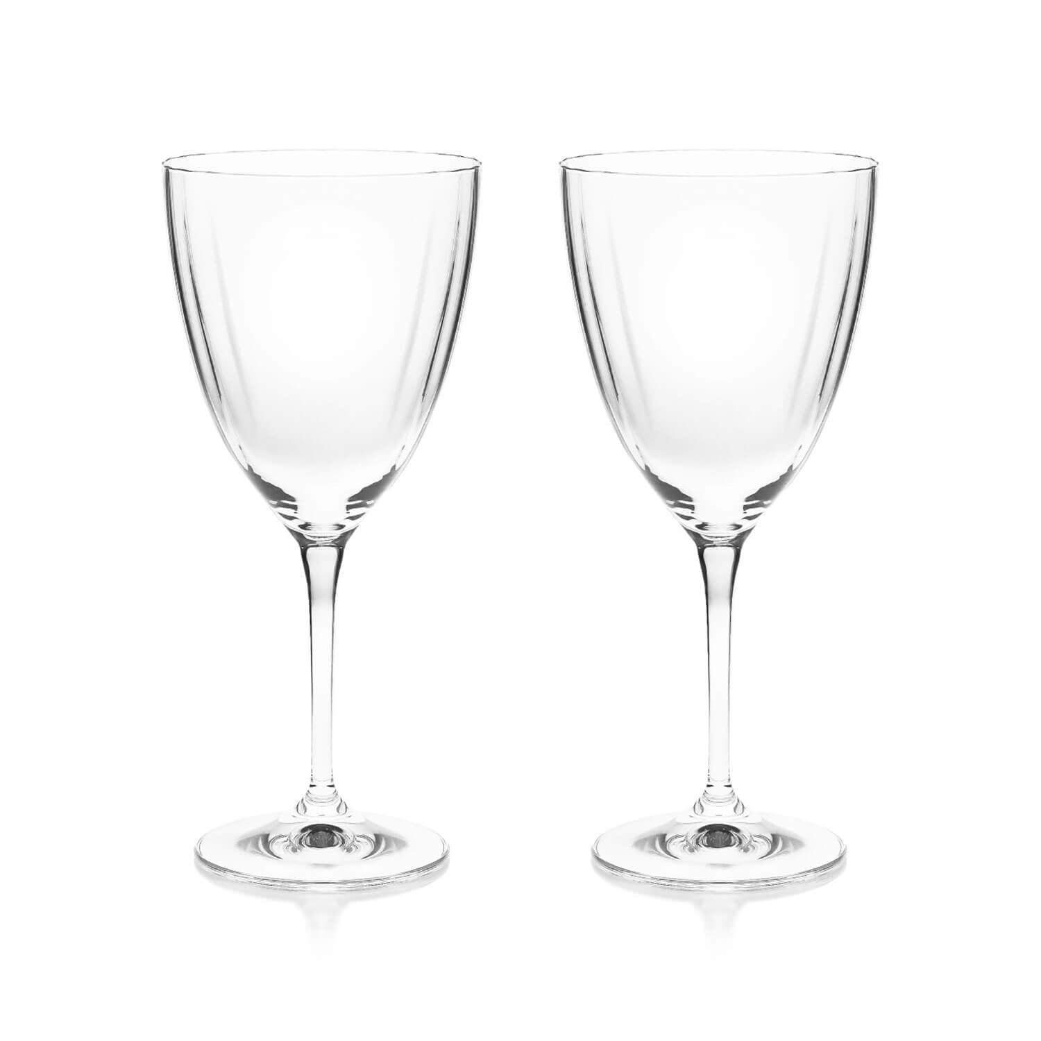 Tipperary Crystal Ripple Set of 2 Wine Glasses 1 Shaws Department Stores