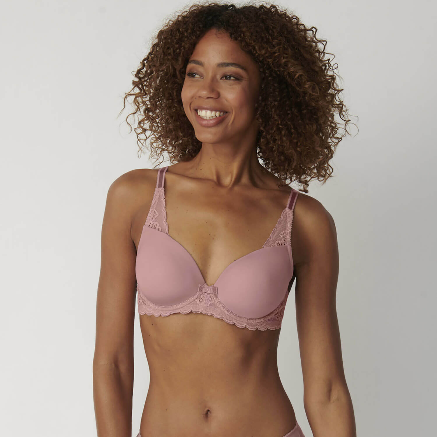 Triumph Amourette Spotlight Wired Padded Bra - Tea Rose 1 Shaws Department Stores