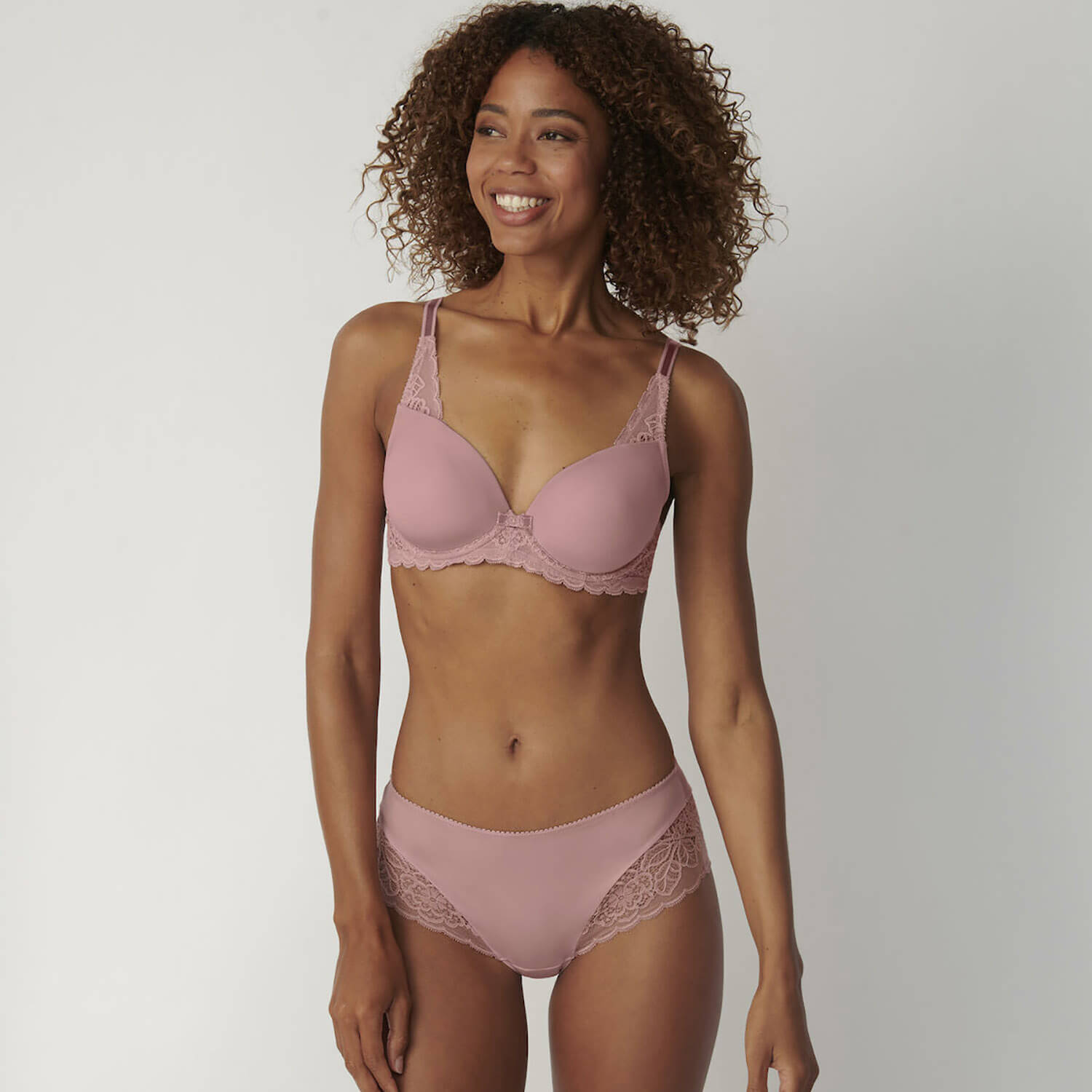 Triumph Amourette Spotlight Wired Padded Bra - Tea Rose 4 Shaws Department Stores