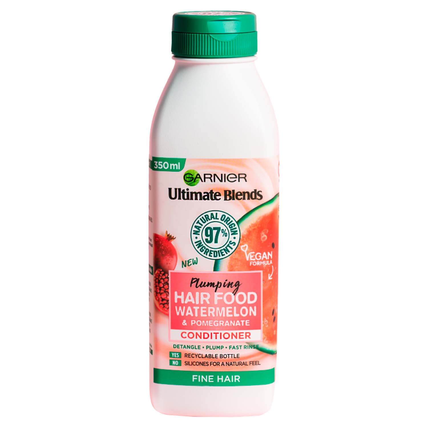 Garnier Ultimate Blends Plumping Hair Food Watermelon Conditioner - 350ml 1 Shaws Department Stores