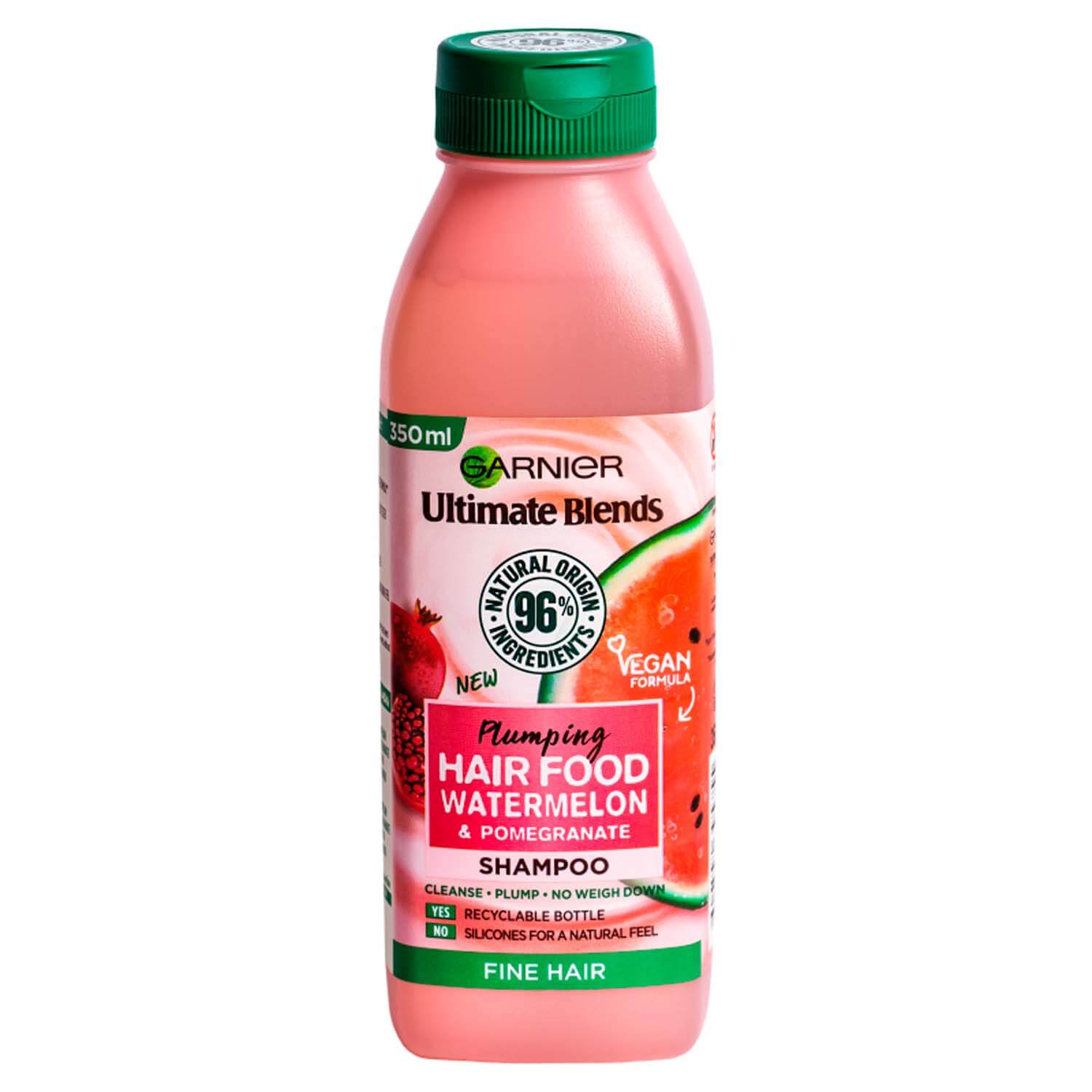 Garnier Ultimate Blends Plumping Hair Food Watermelon Shampoo - 350ml 1 Shaws Department Stores