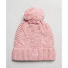 Cable Knit Bobble Beanie - Rose