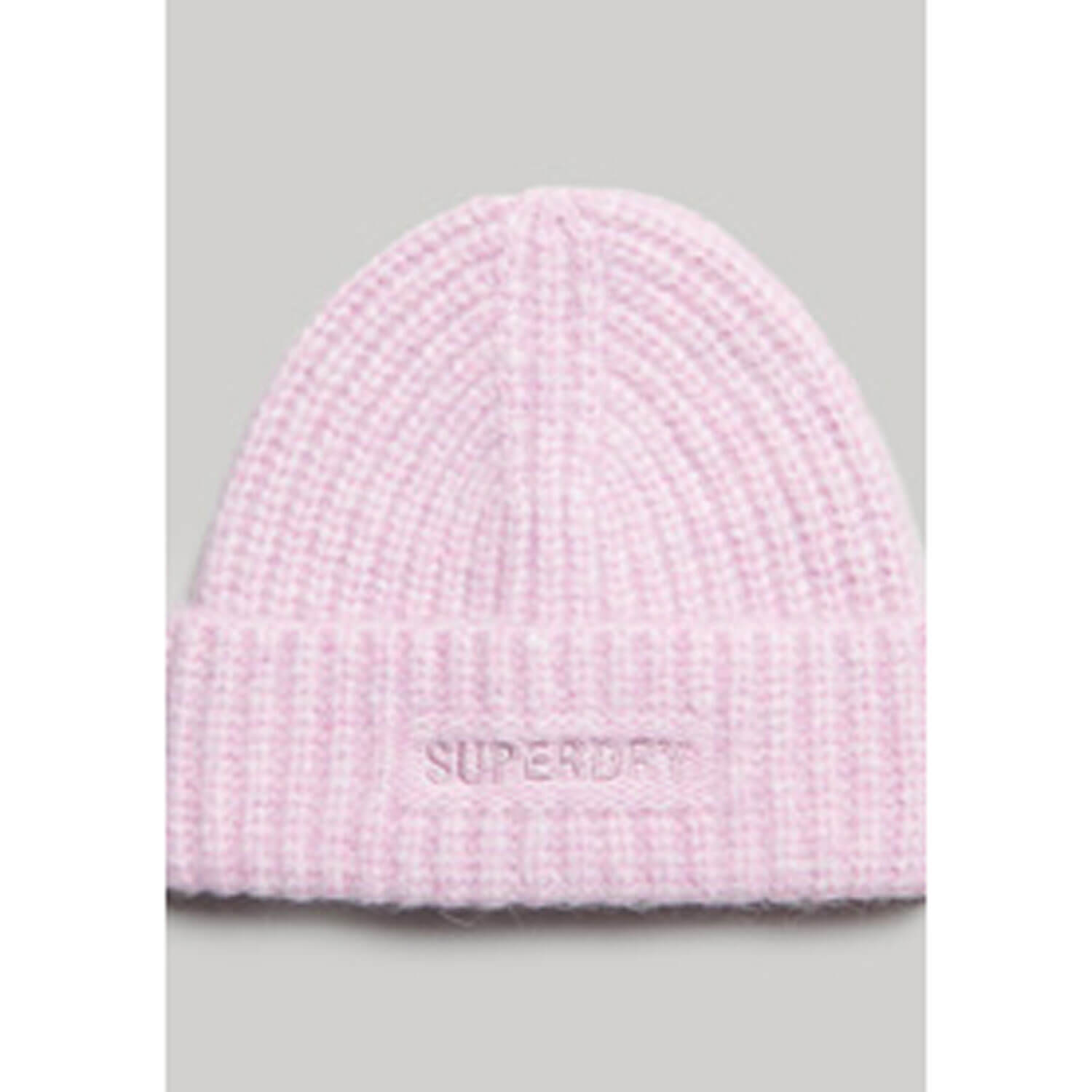 Superdry Essential Ribbed Beanie - Lilac 3 Shaws Department Stores