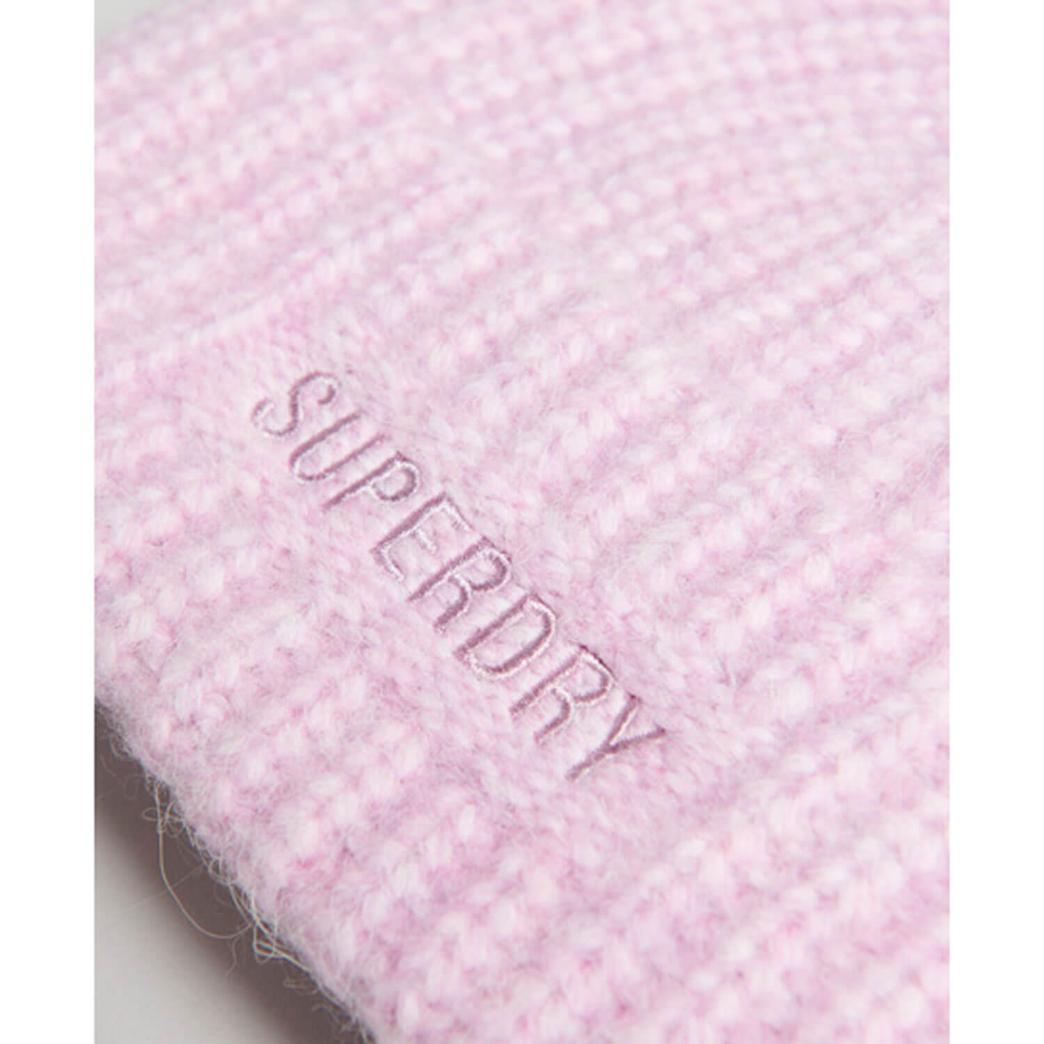 Superdry Essential Ribbed Beanie - Lilac 2 Shaws Department Stores