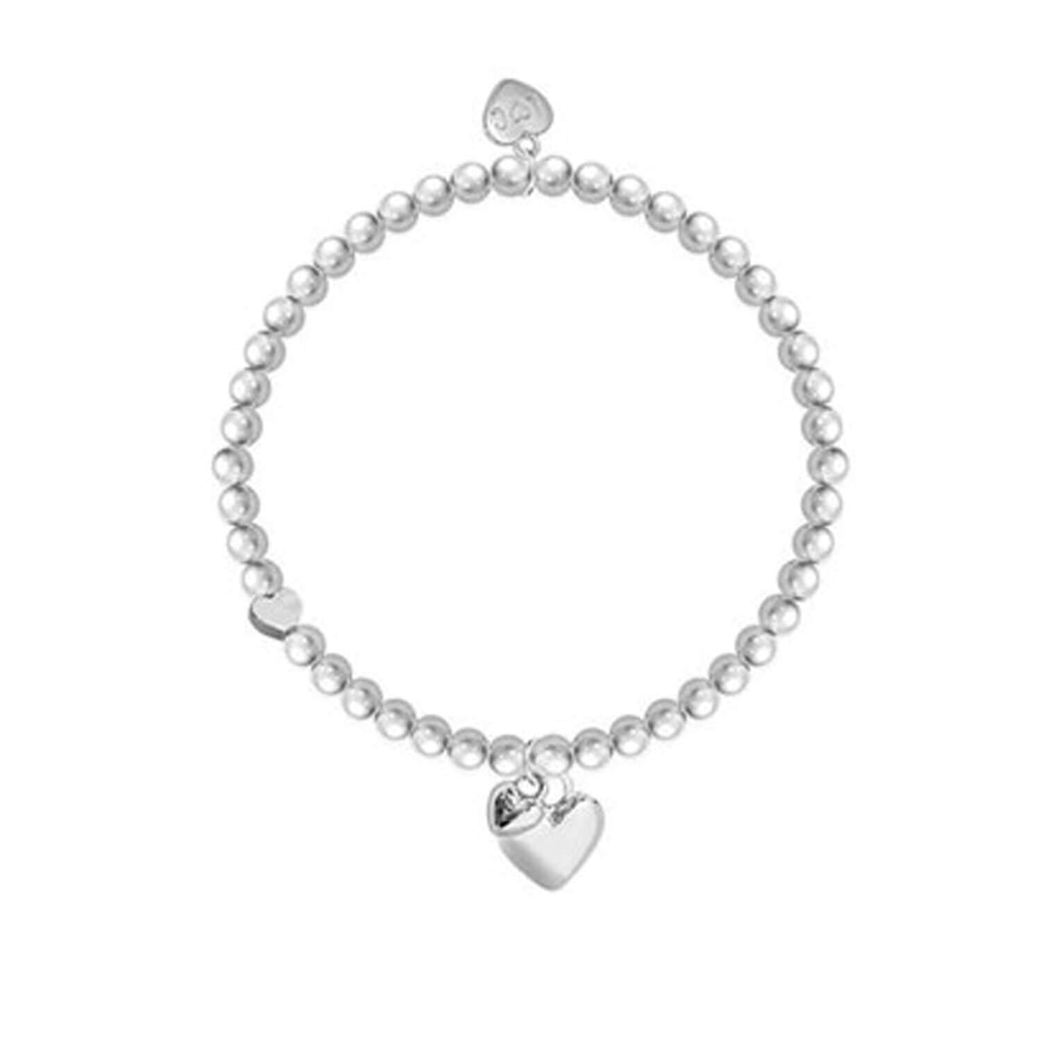 Life Charms You Are 18 Puff Heart Bracelet - Silver 1 Shaws Department Stores