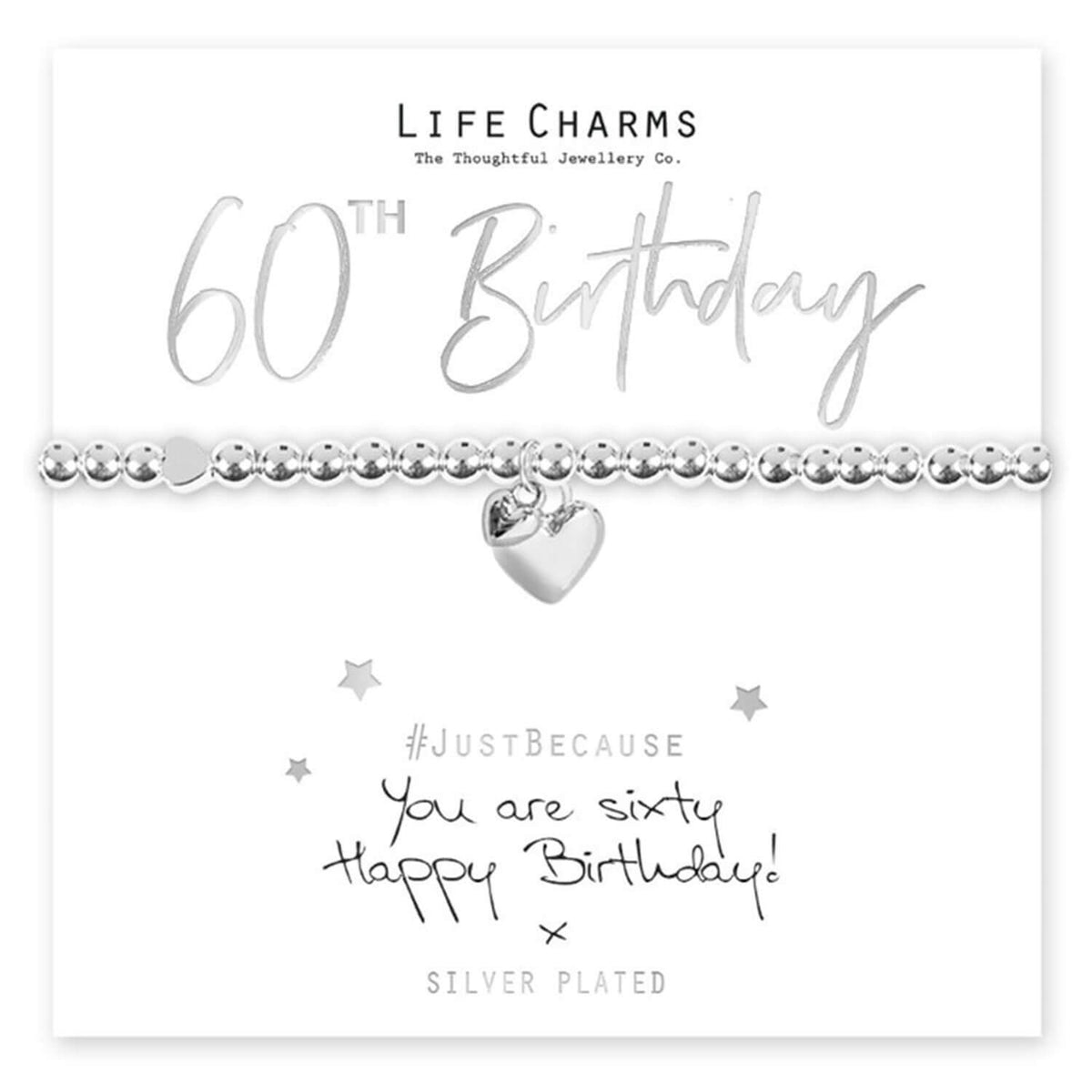 You Are 60 Bracelet - Silver