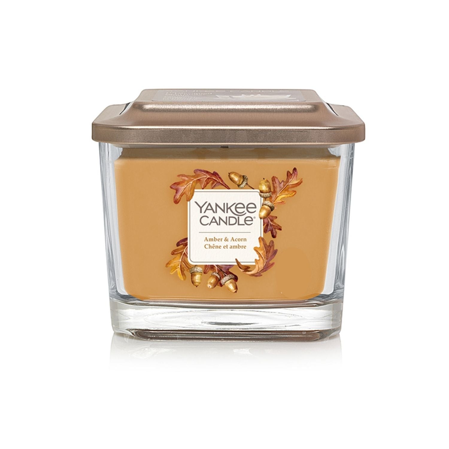 Yankee Candle Amber &amp; Acorn Elevation Candle Medium Jar 1 Shaws Department Stores
