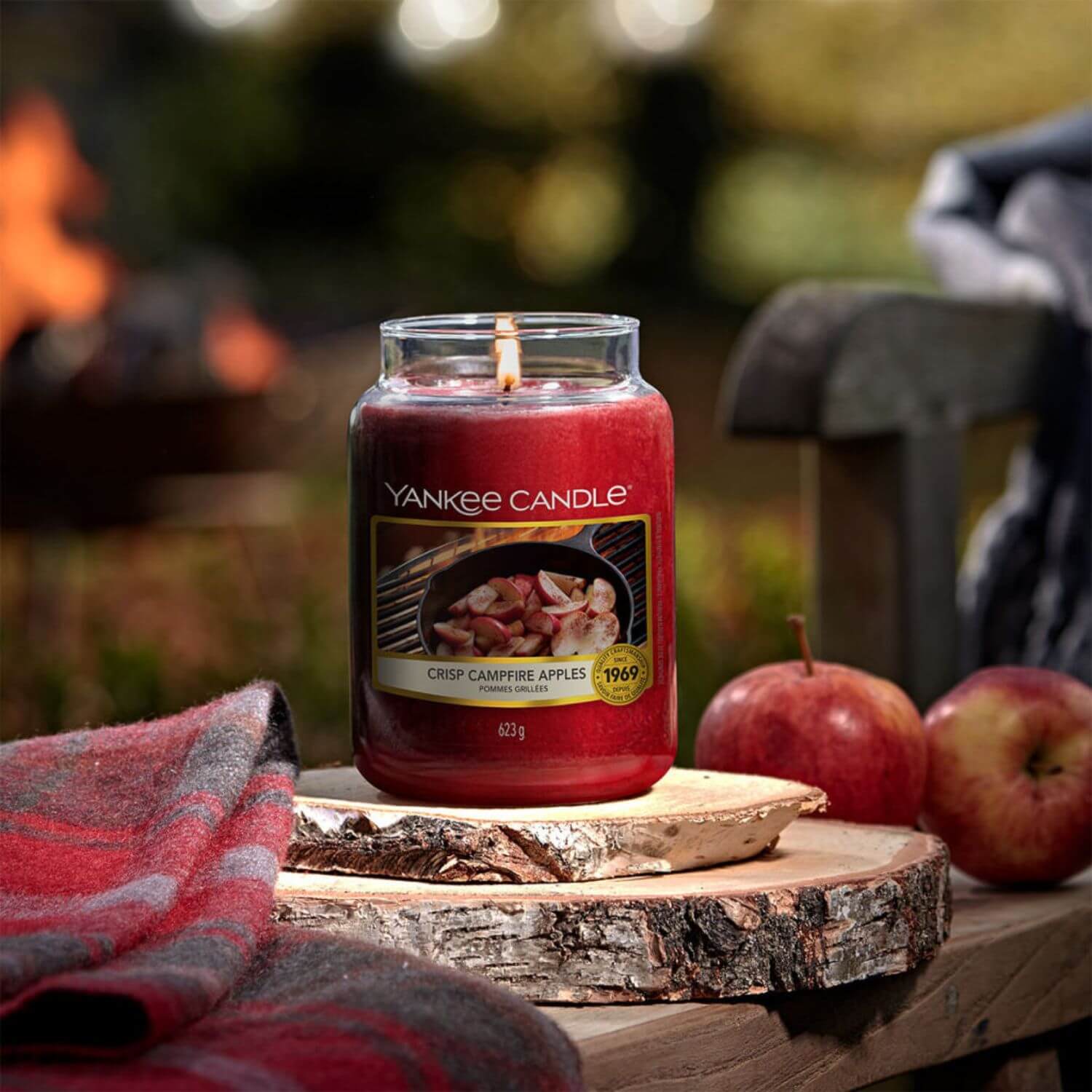 Yankee Candle Crisp Campfire Apples Candle Large Jar 2 Shaws Department Stores